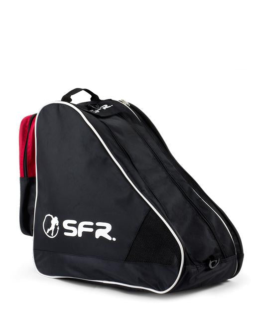 SFR Large Skate Bag II Black Red - Durable Skateboard Backpack for Men & Women - Perfect for Skateboarding, Travel, and Sports Gear Storage