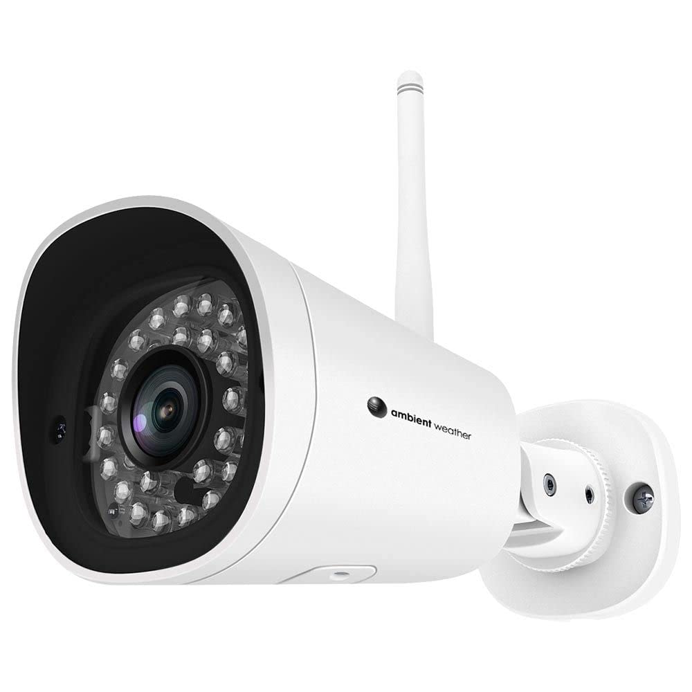 Ambient Weather Network Outdoor Wi-Fi Weather Camera with HD Video - Monitor Your Garden, Pool & Backyard in Real Time | Weatherproof Security Camera for Home & Business Use