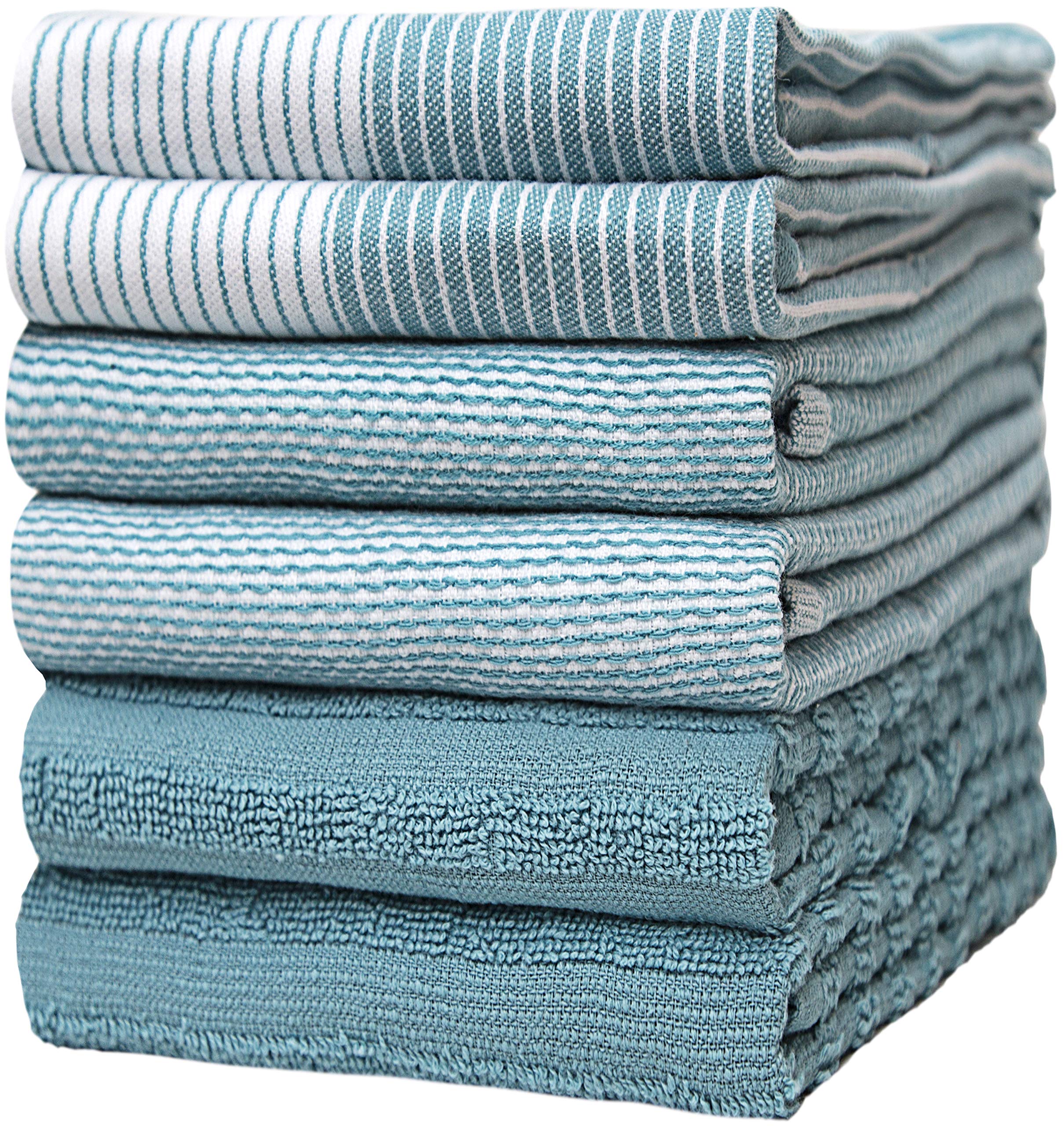 Premium Cotton Kitchen Towels Set (6 Pack) - 20