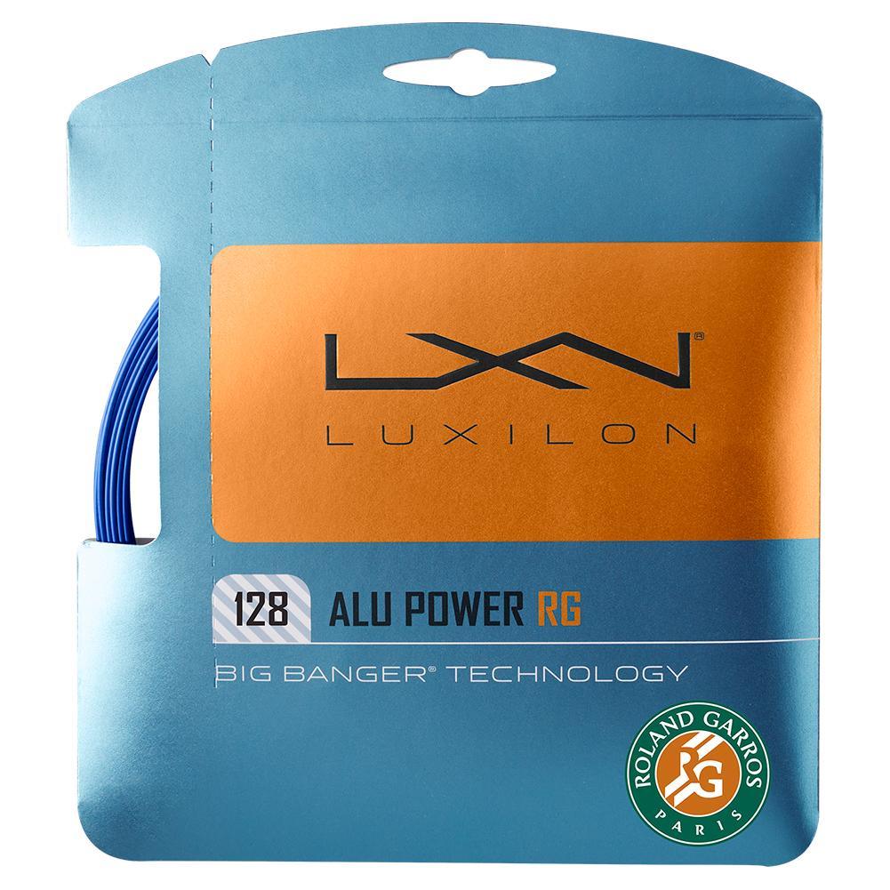 ALU Power 128 Roland Garros Tennis String - Blue & White Premium Polyester String for Tennis Rackets | Perfect for Competitive Play & Tournament Performance