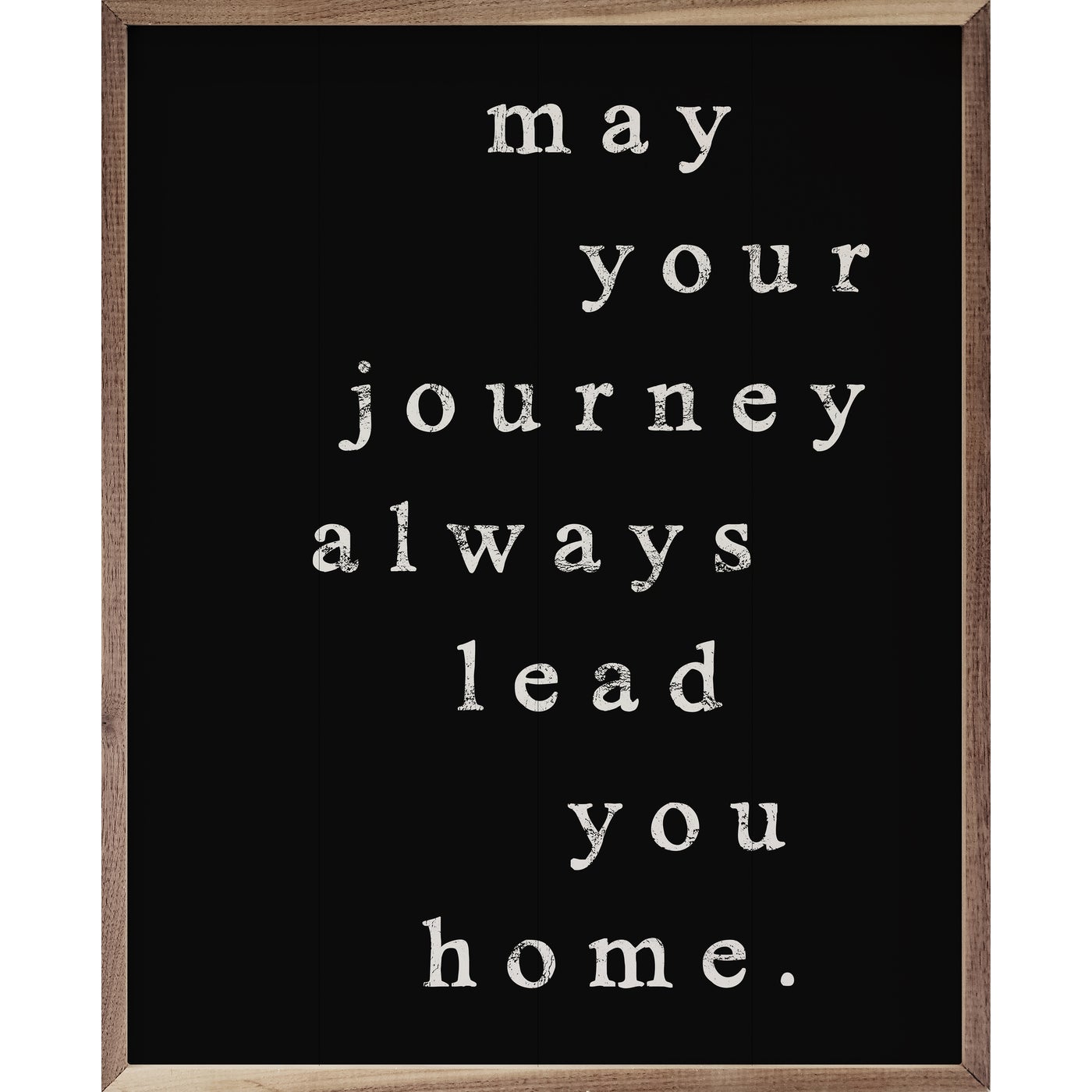 May Your Journey Be Filled With Joy - Inspirational Wood Framed Wall Art Print - Perfect for Home, Office & Gift Giving