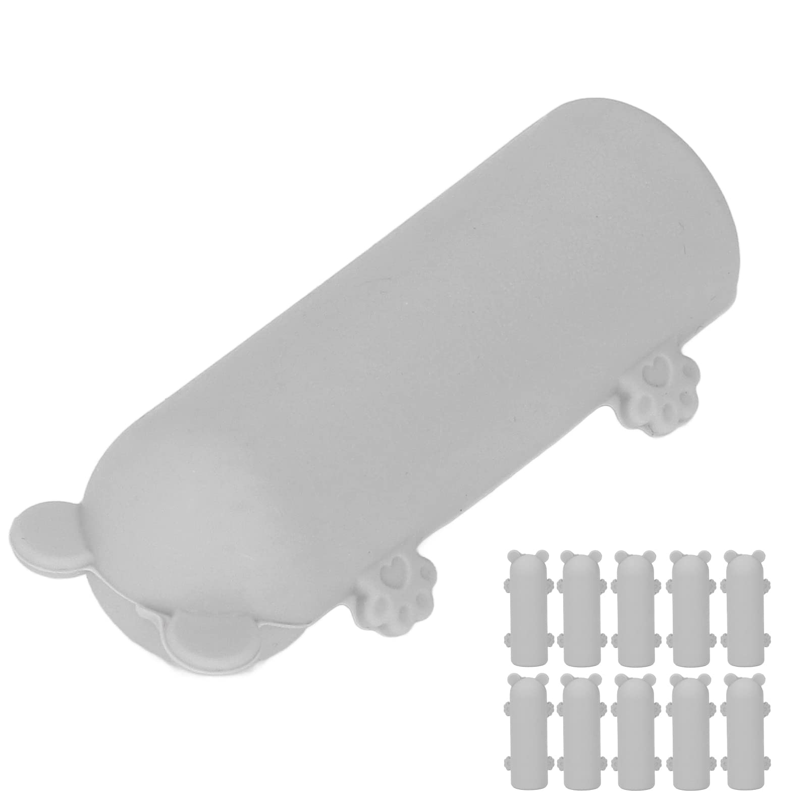 Ergonomic Baby Corner Protector - Soft Gray Silicone Edge Guards for Kids Safety | Childproof Living Room Furniture, Coffee Table & Sharp Corners