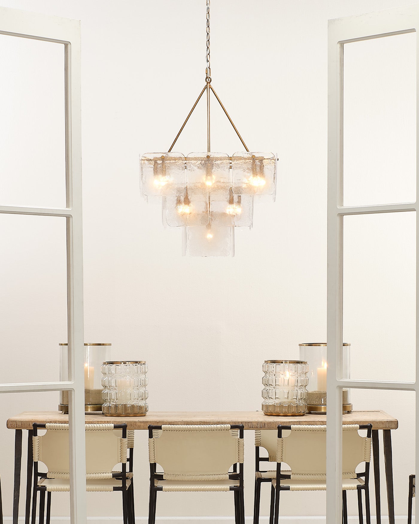 Perignon Three Tier Chandelier - Elegant Crystal Ceiling Light Fixture for Dining Room, Living Room & Bedroom | Perfect for Home Decor & Wedding Venues