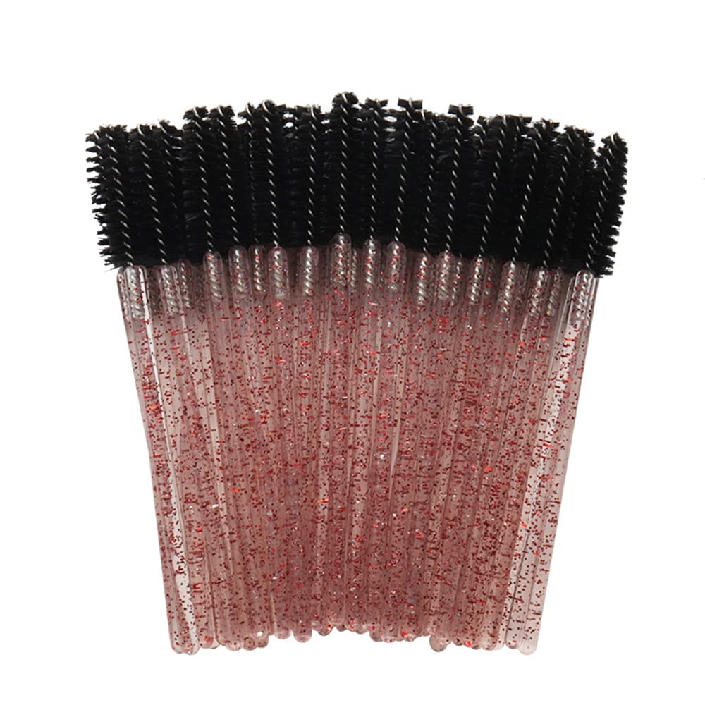 Disposable Makeup Brushes 50pcs - Eyelash Extension Cleaning Wands for Salon & Home Use