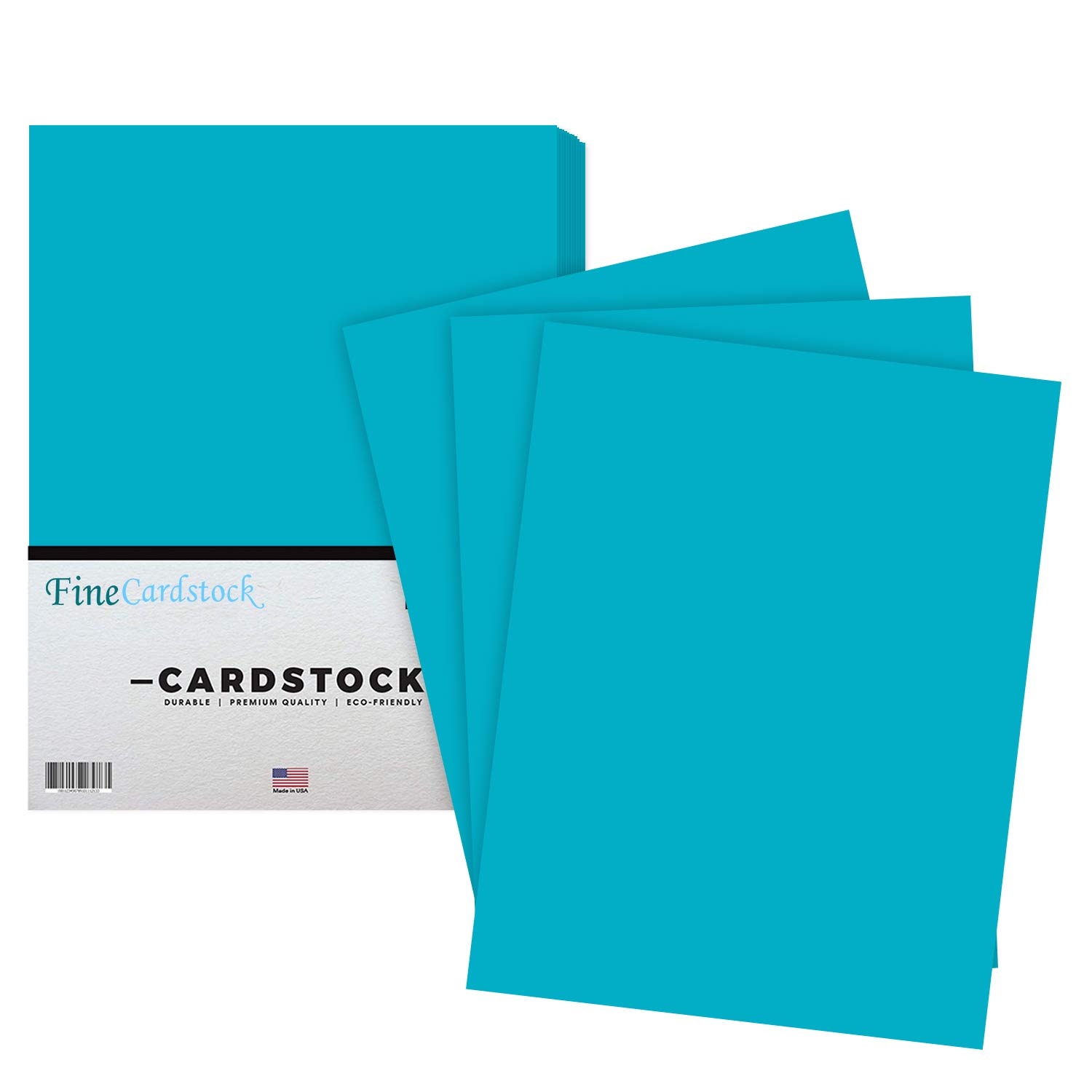 Premium Blue Card Stock Paper - 65lb Thick, Acid & Lignin Free | 50 Sheets per Pack (8.5