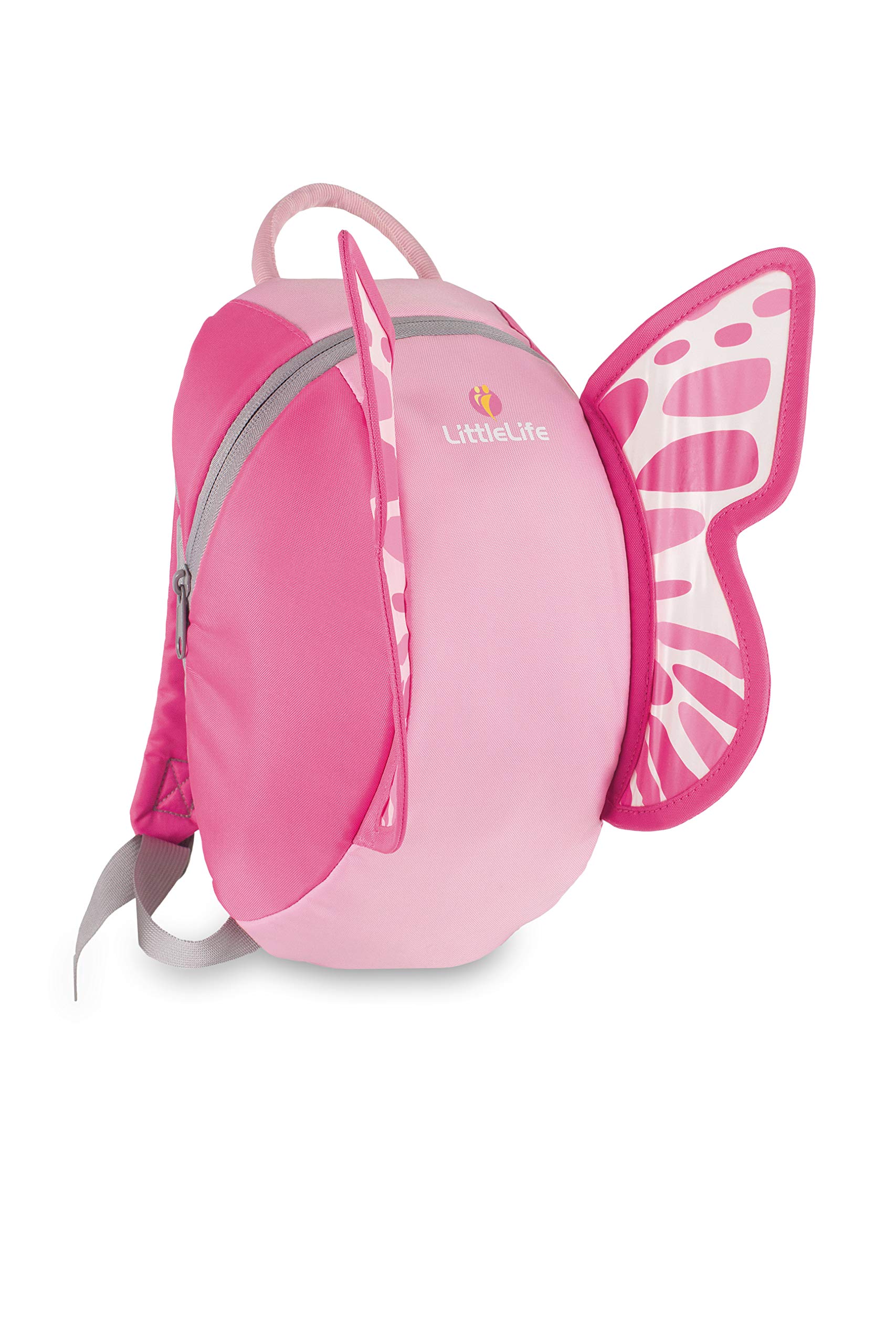 LittleLife Kids Animal Backpack - Butterfly Design, Pink, One Size, Unisex Youth Backpack for School, Travel & Outdoor Adventures