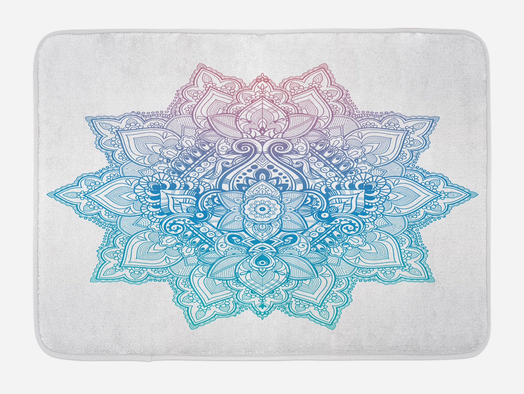 Ambesonne Non-Slip Bohemian Lotus Bath Mat - 30