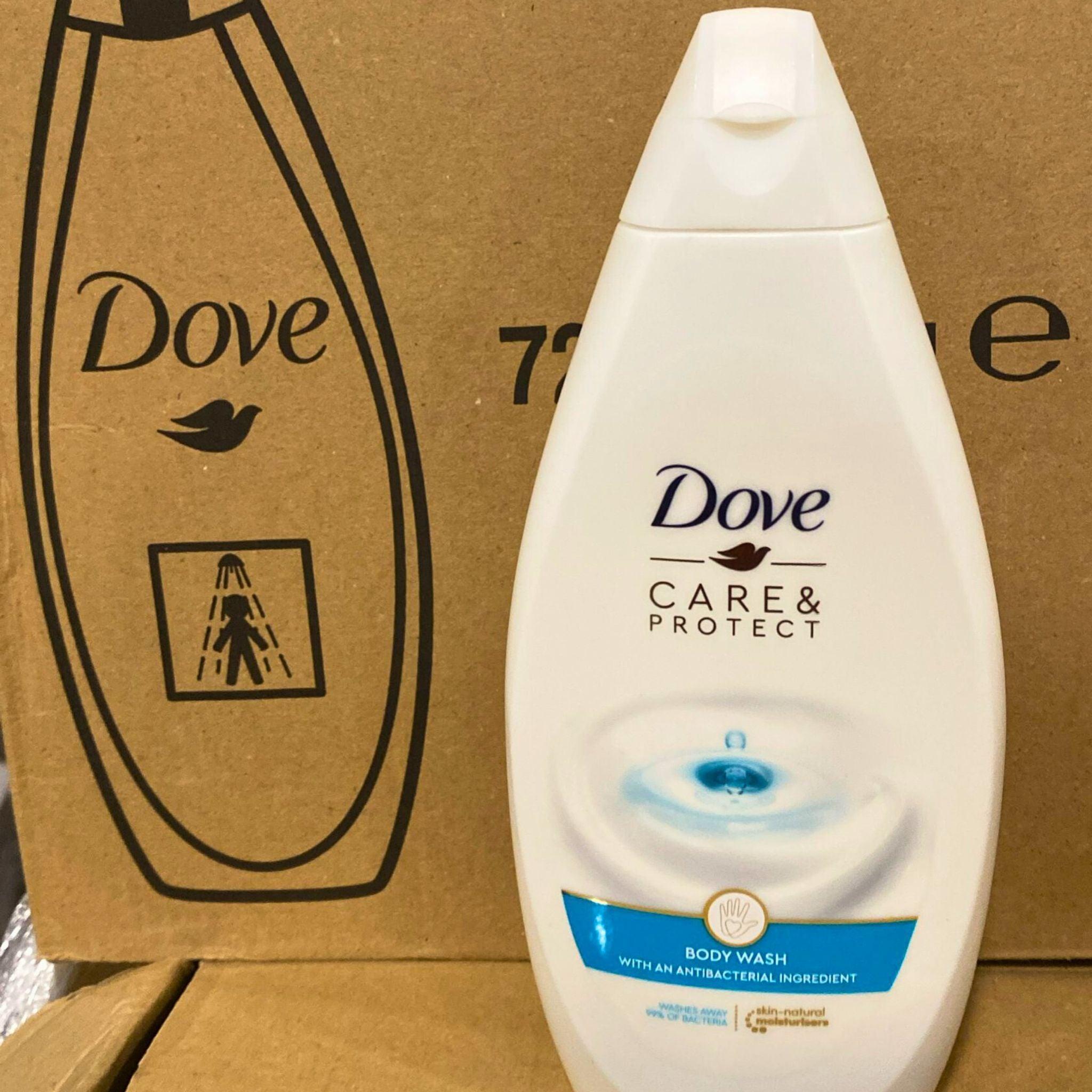 Dove Antibacterial Body Wash 450ml (12 Pack) - Gentle Cleansing for Sensitive Skin, Perfect for Daily Shower & Family Use