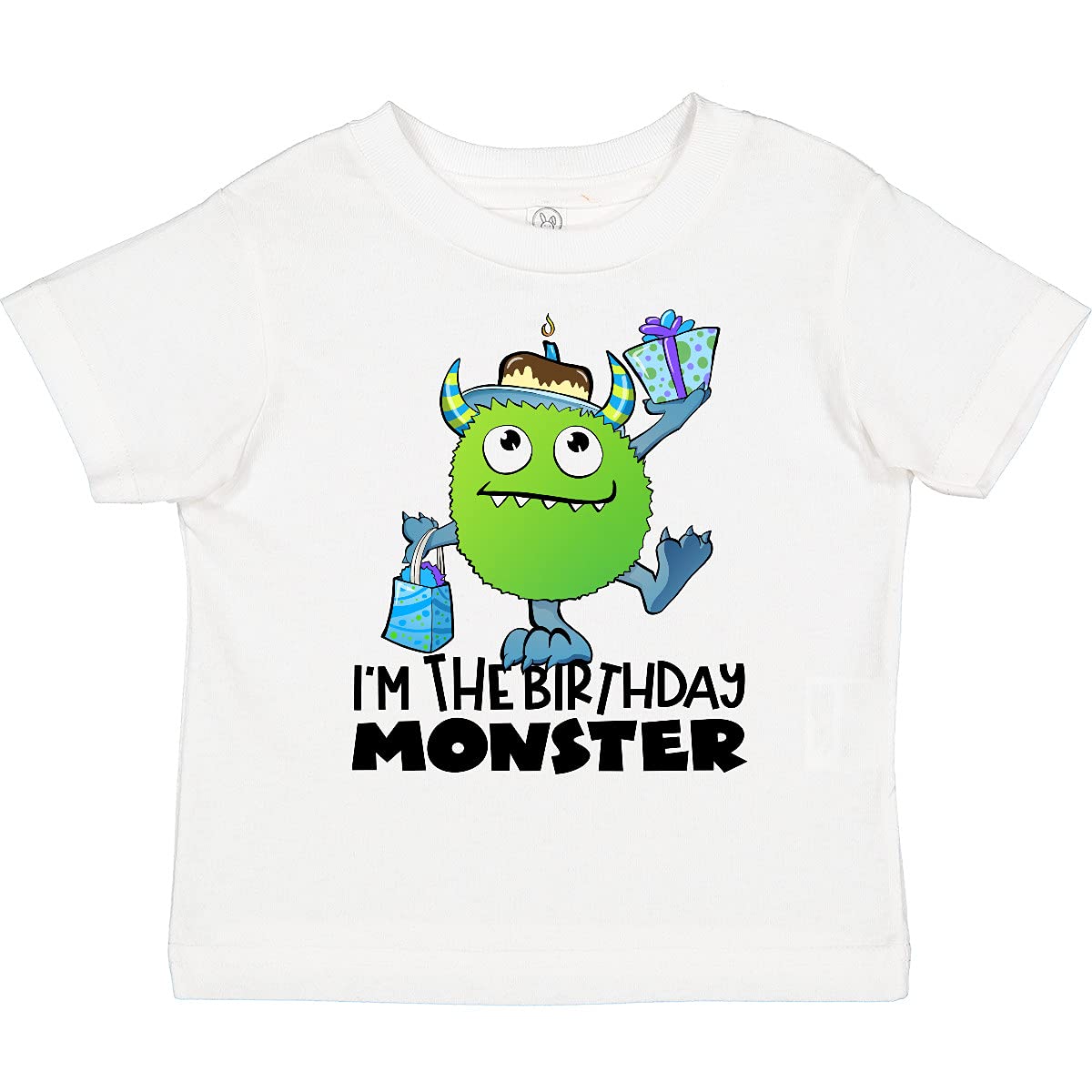 Inktastic 'I'm The Birthday Monster' Green Toddler T-Shirt - Cute Birthday Outfit for Kids, Boys & Girls Toddler Apparel for Birthday Parties & Celebrations