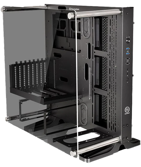 G9 Wraith Black PC Case - Mid Tower Gaming Chassis with Tempered Glass Side Panel - Perfect for Gaming Rigs & Custom Builds