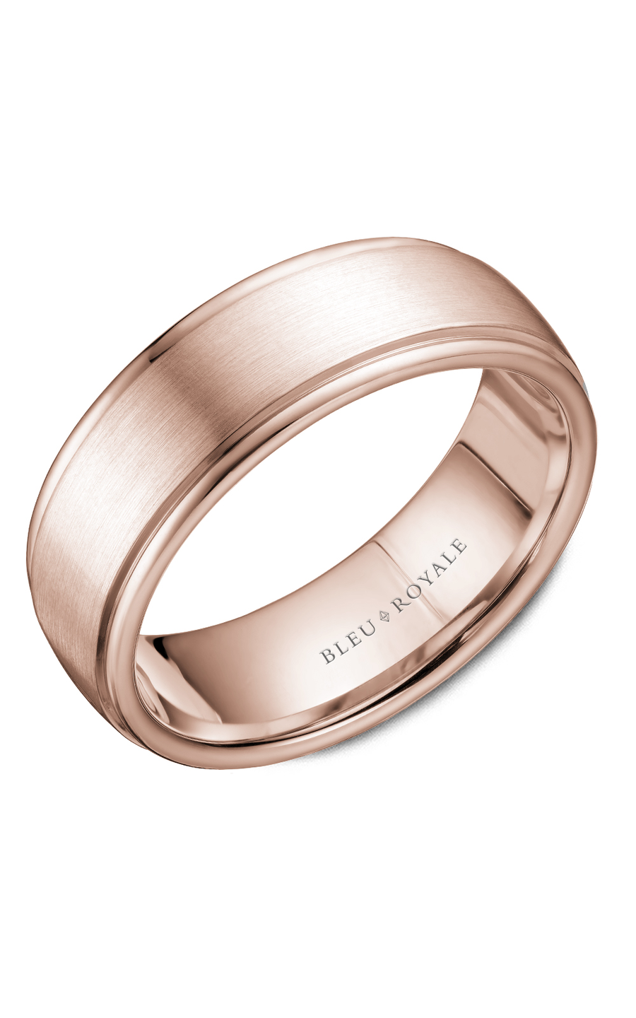 Bleu Royale Men's Wedding Band RYL 058R75 - 14K White Gold Classic Ring for Grooms & Husbands - Perfect for Weddings, Anniversaries & Special Occasions