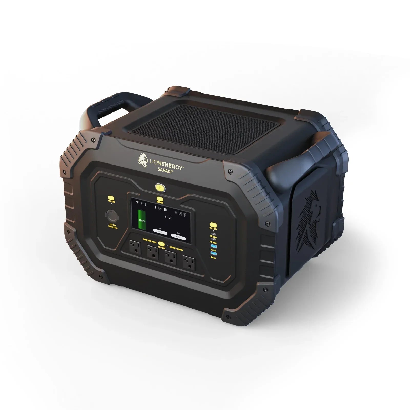 Lion Energy Safari 1612Wh 3000W Portable Solar Generator - Reliable Off-Grid Power for Camping, RV Trips & Emergency Backup