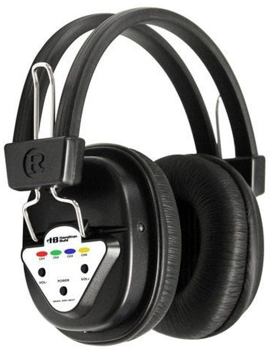 HamiltonBuhl 900 Series Multi-Channel Wireless Headphones - 6 Pack for Classroom, School & Online Learning - Noise Cancelling Headset for Students & Teachers