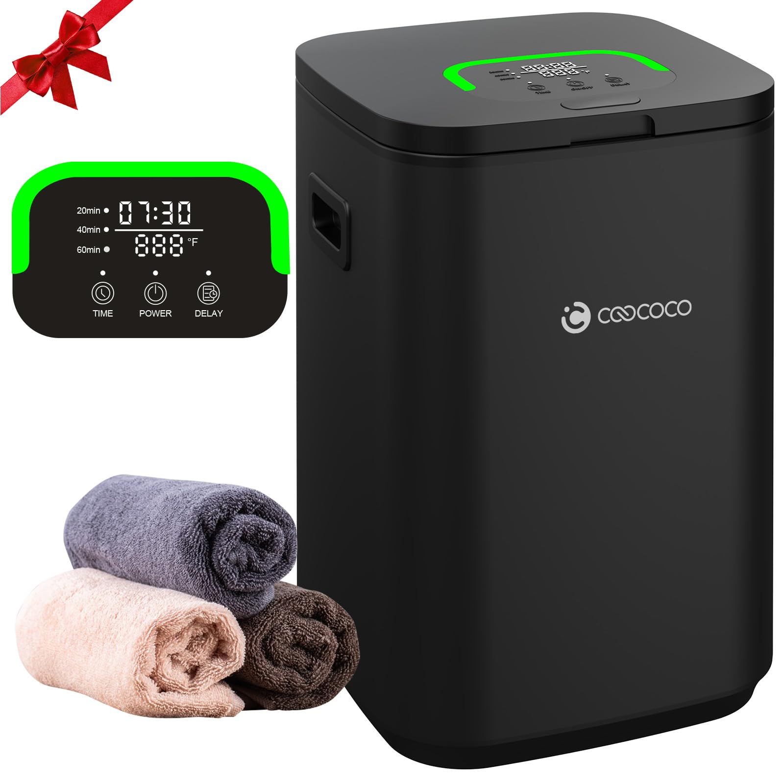 Premium 23L Large Towel Warmer & Blanket Heater for Bathroom - Child Lock, 24H Timer, LED Display - Perfect Housewarming Gift for Women & Men - Ideal for Spa, Salon, and Home Relaxation