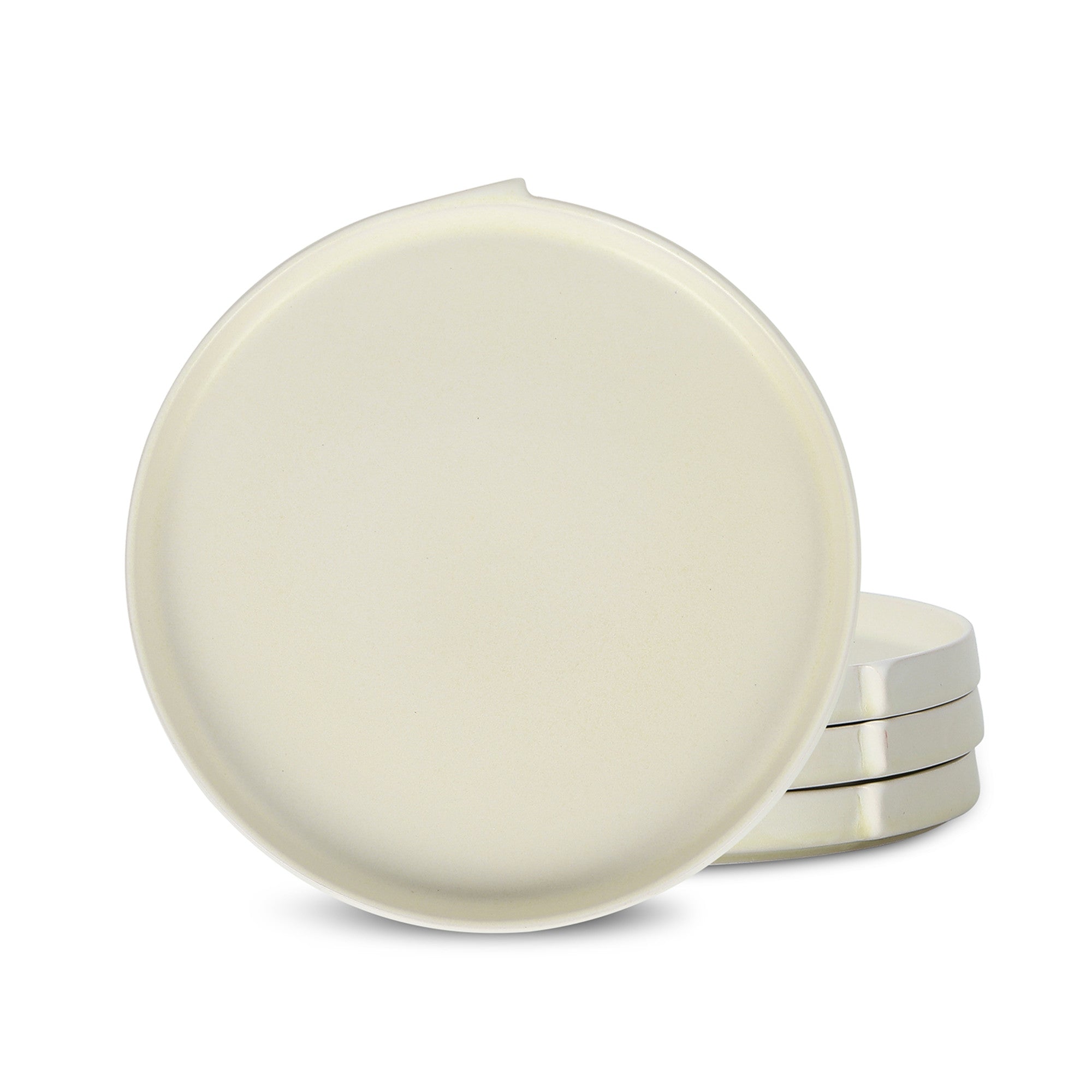 Premium Stoneware Dinner Plate Set - Beige Ceramic Plates for Everyday Dining & Entertaining - Durable & Stylish for Home, Restaurant, or Party Use