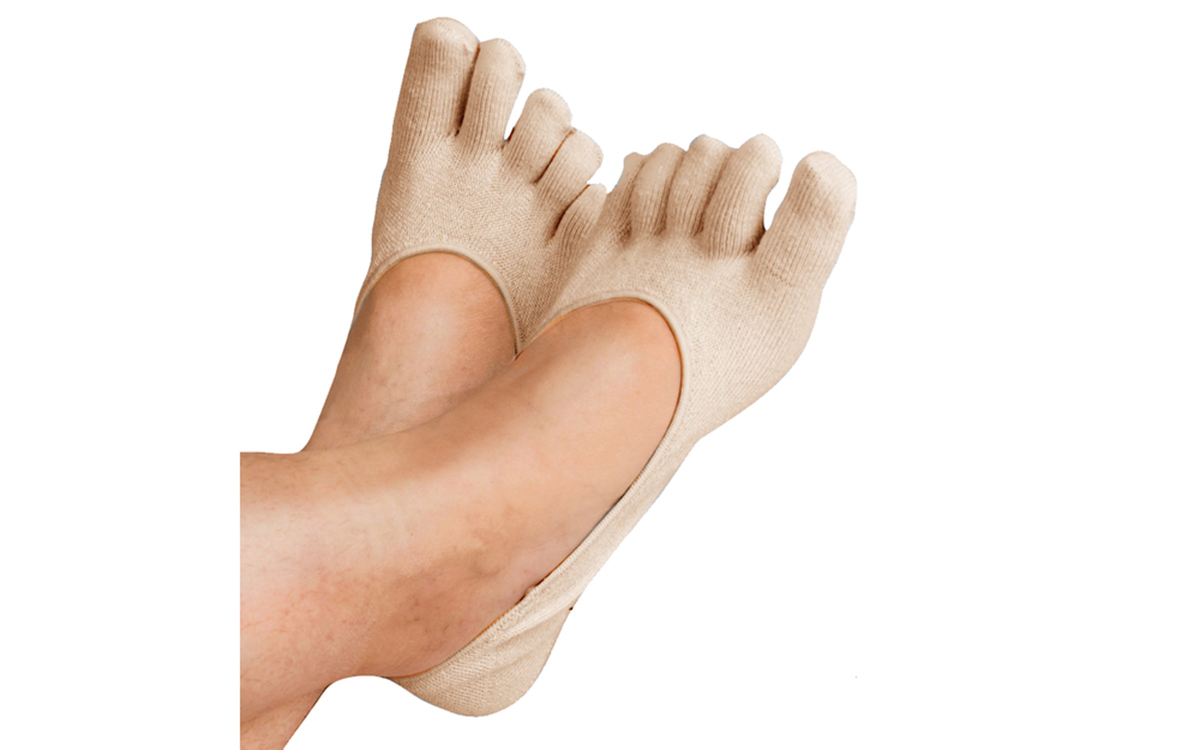 Breathable Toe Socks with Gel Cushioned Heel - Perfect for Running, Yoga & Diabetic Foot Care