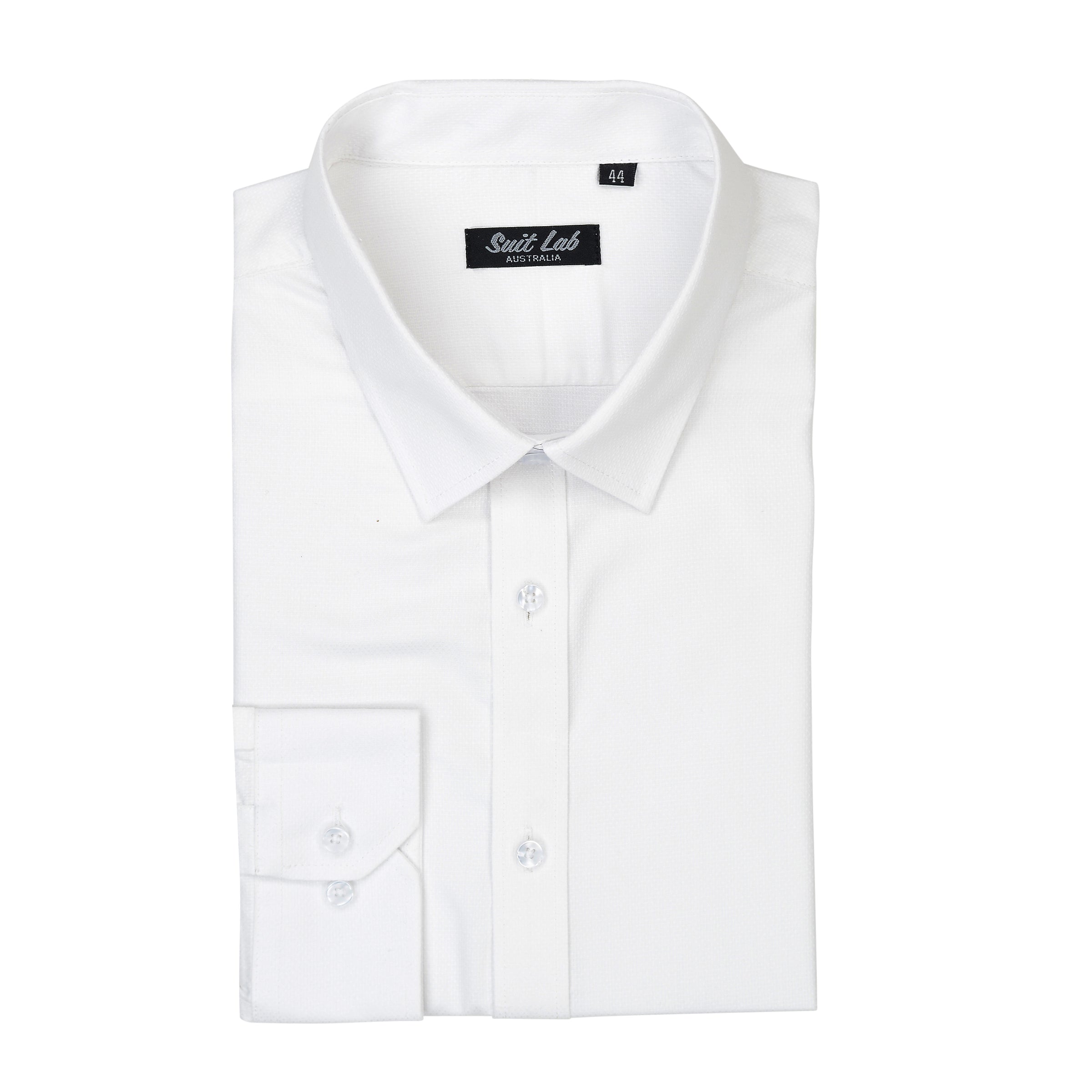 Men's Soft White Textured Button-Down Shirt - Casual Office Wear & Date Night Outfit