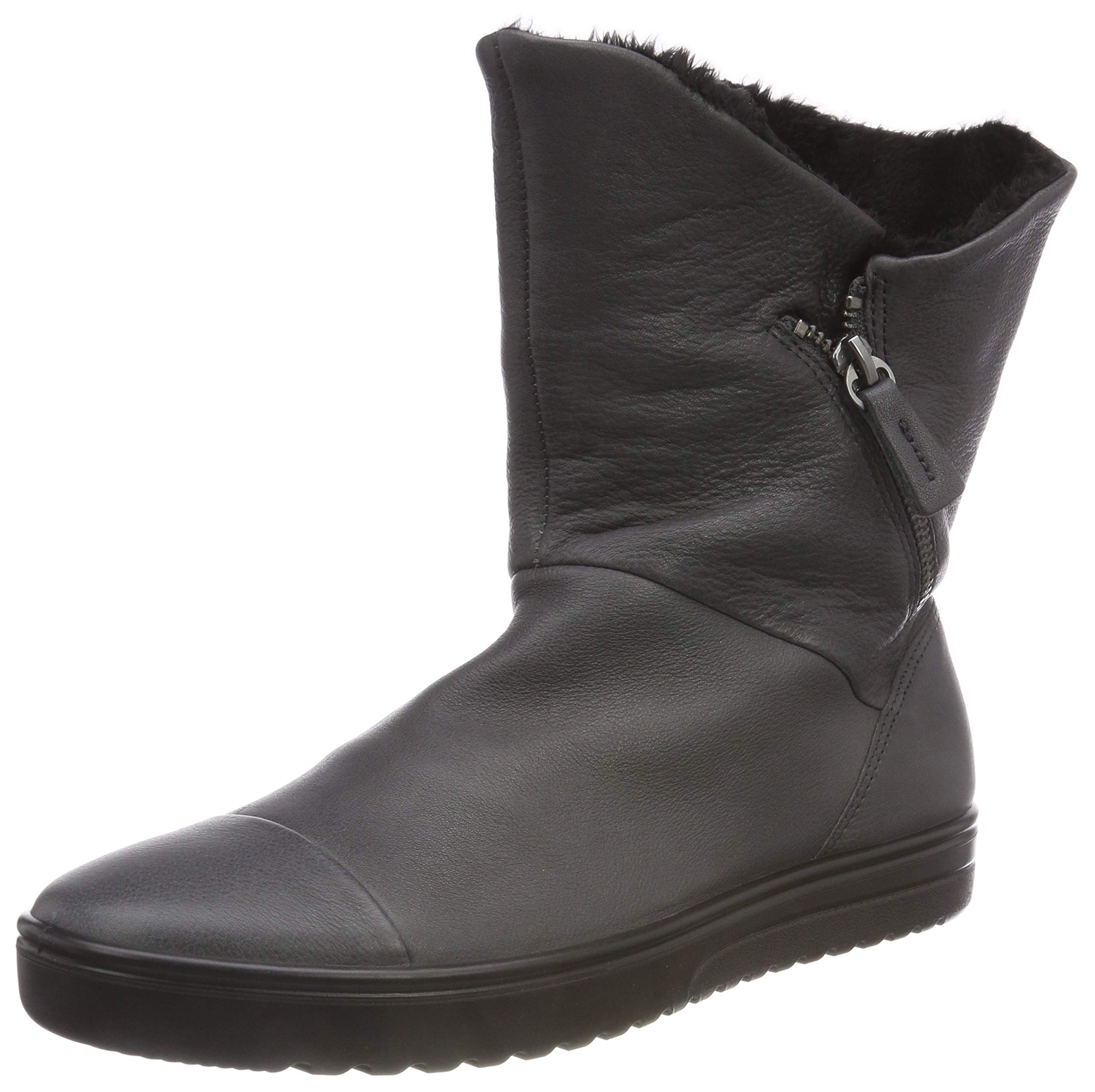 ECCO Women's High Mid Calf Boots - Comfortable Winter Ankle Boots for Women (US Size 0 / Asia Size S) - Perfect for Cold Weather, Office Wear & Casual Outfits