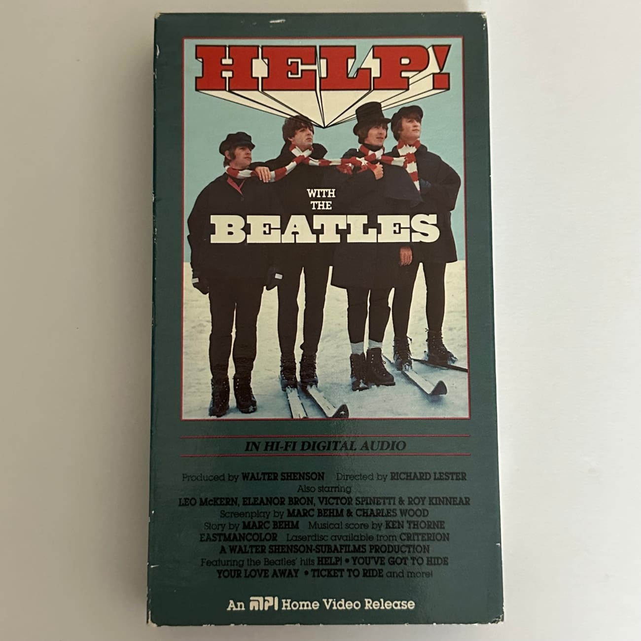 The Beatles Help! 1987 VHS Tape - Hi-Fi Stereo Version MP1342 - Perfect for Collectors & Vintage Music Lovers