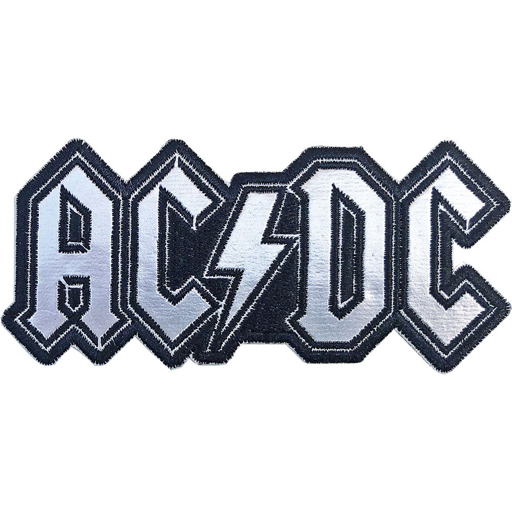 AC/DC Band Logo Embroidered Iron-On Patch for Jackets, Bags & DIY Crafts - Heavy Duty Woven Sew-On or Heat Transfer Applique