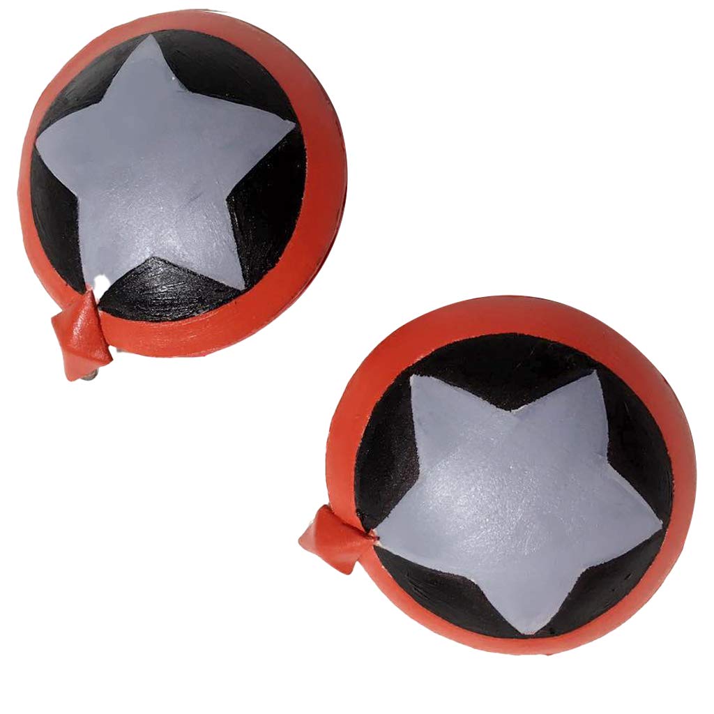 ZIXUN Shaman King Cosplay Headphones & Earrings Set - Yoh Asakura Orange Anime Accessories for Adults, Game Timer - Perfect for Cosplay Events, Anime Conventions & Themed Parties