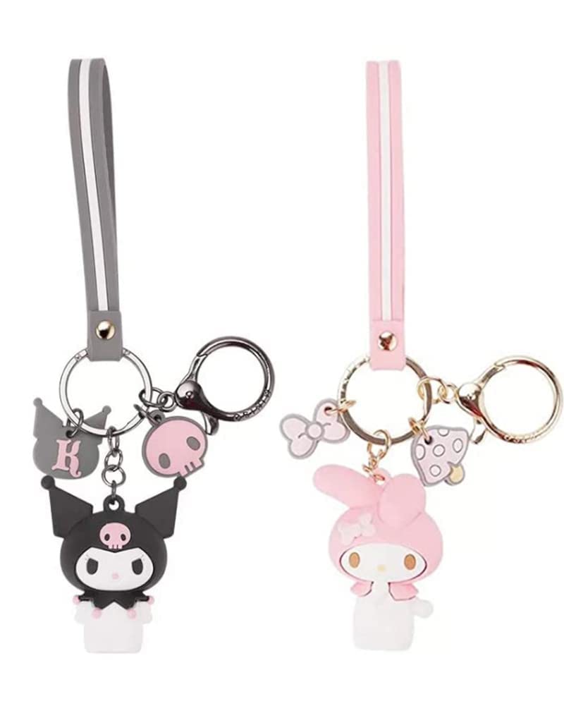 Mtoye Cute Kawaii Anime Keychain - Adorable Japanese Character Keyring for Backpacks, Bags & Gifts | Perfect for Cosplay, School & Everyday Use