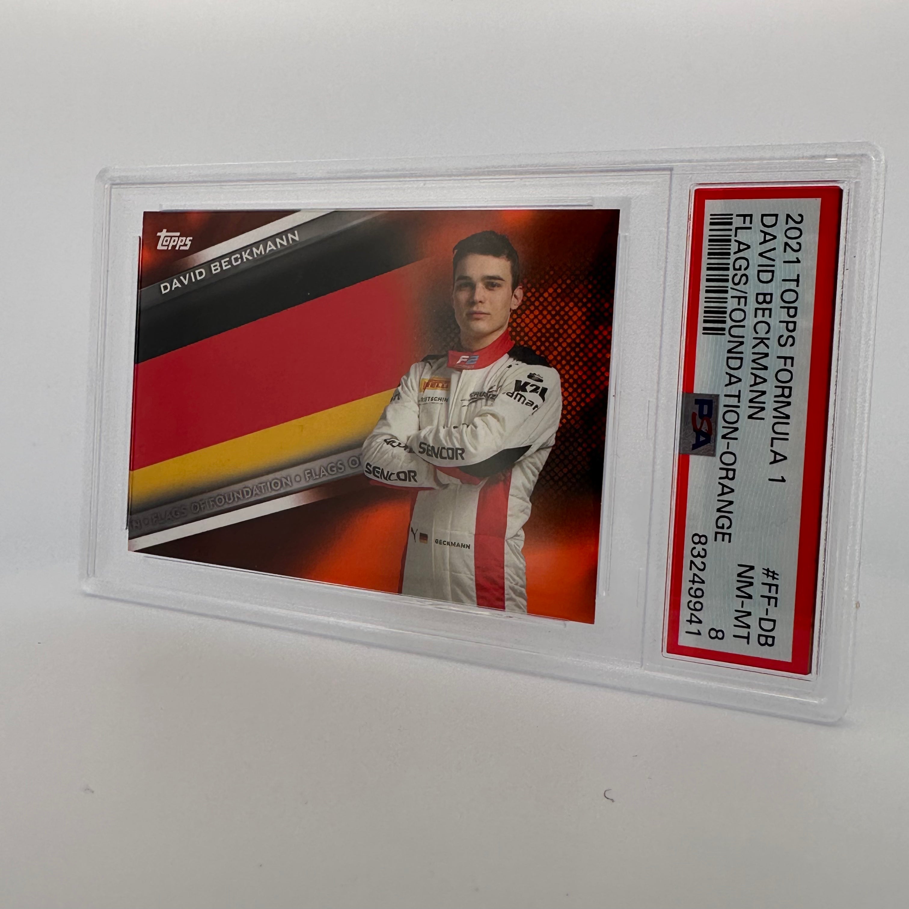 PSA 8 Graded 2005 David Beckmann #FF DB Flags Of Foundation Orange Soccer Trading Card - Perfect for Collectors, Investors & Soccer Memorabilia Enthusiasts