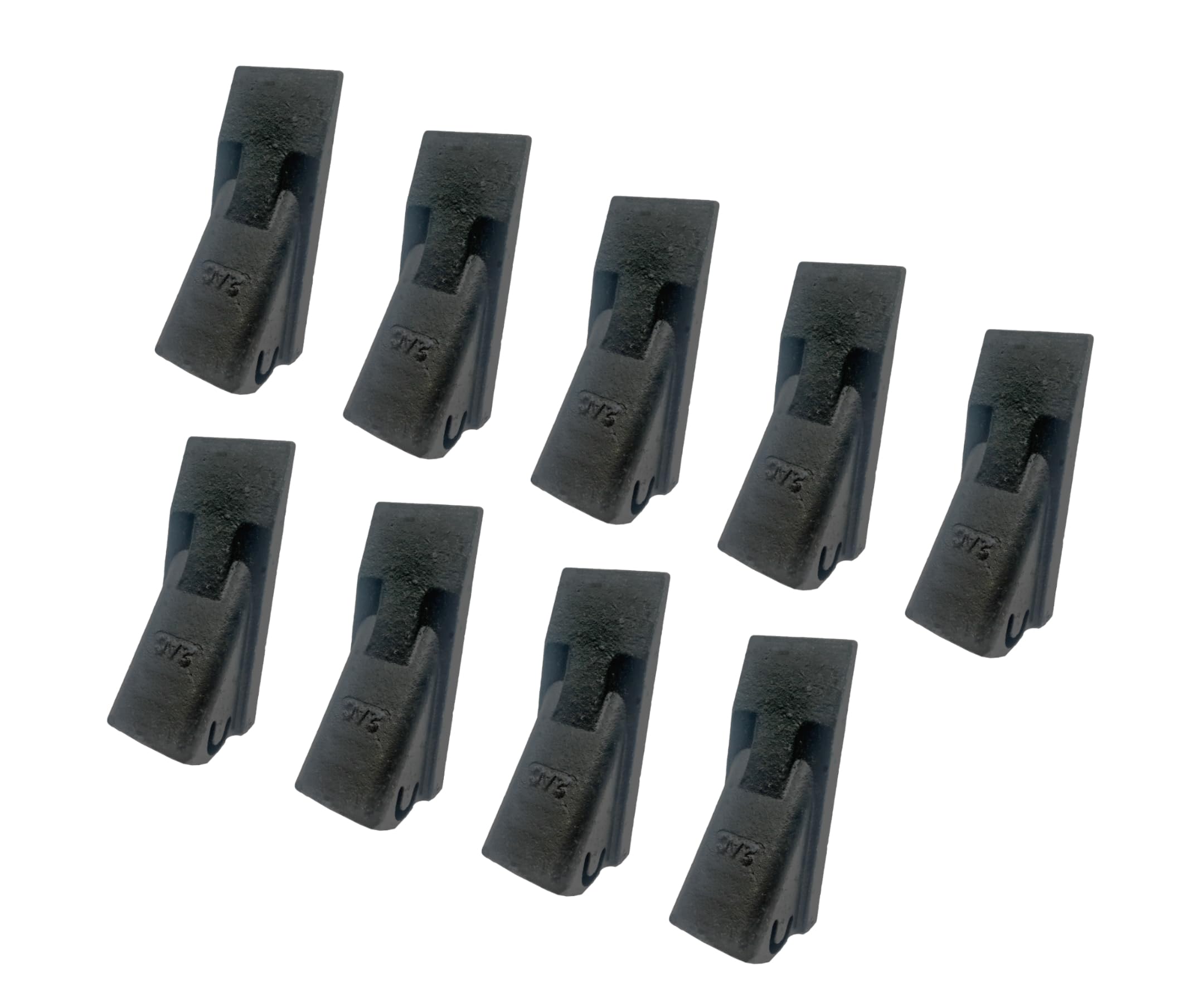 H&L Style Crimp-On Standard Dirt Bucket Teeth - 2A Replacement for Excavator, Loader & Tractor Buckets - Heavy Duty Digging & Excavation Accessories