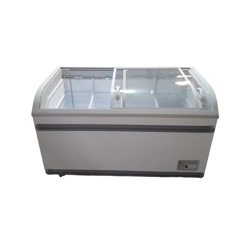 Alpha 500L Commercial Chest Freezer - White Interior for Restaurants, Grocery Stores & Catering Businesses - Energy Efficient Deep Freezer for Bulk Food Storage