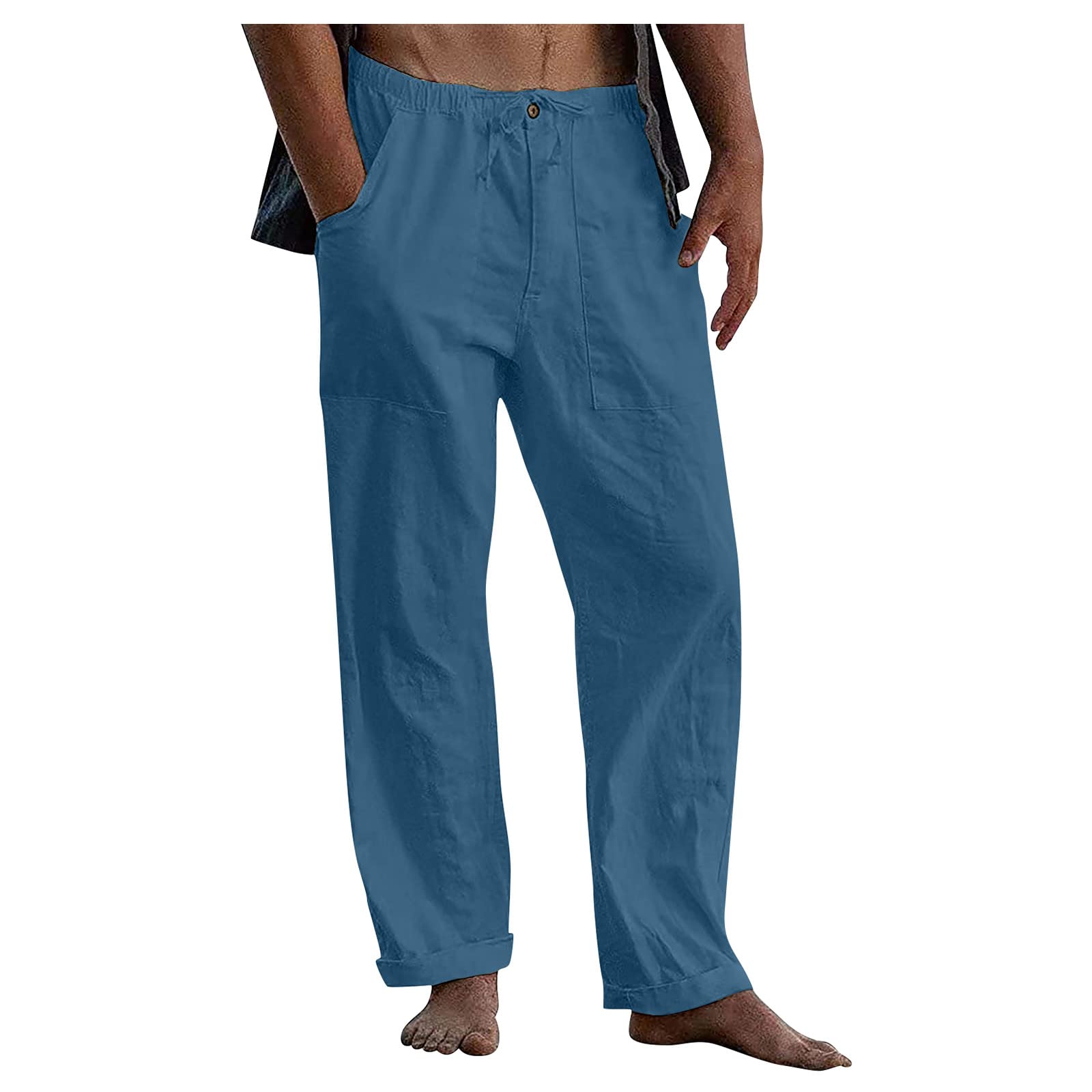 Men's Cargo Pants with Multiple Pockets - Loose Fit Work Pants for Outdoor Activities & Casual Wear - Washed Twill Dungarees (No Belt Included) - Perfect for Hiking, Construction Work and Everyday Fashion