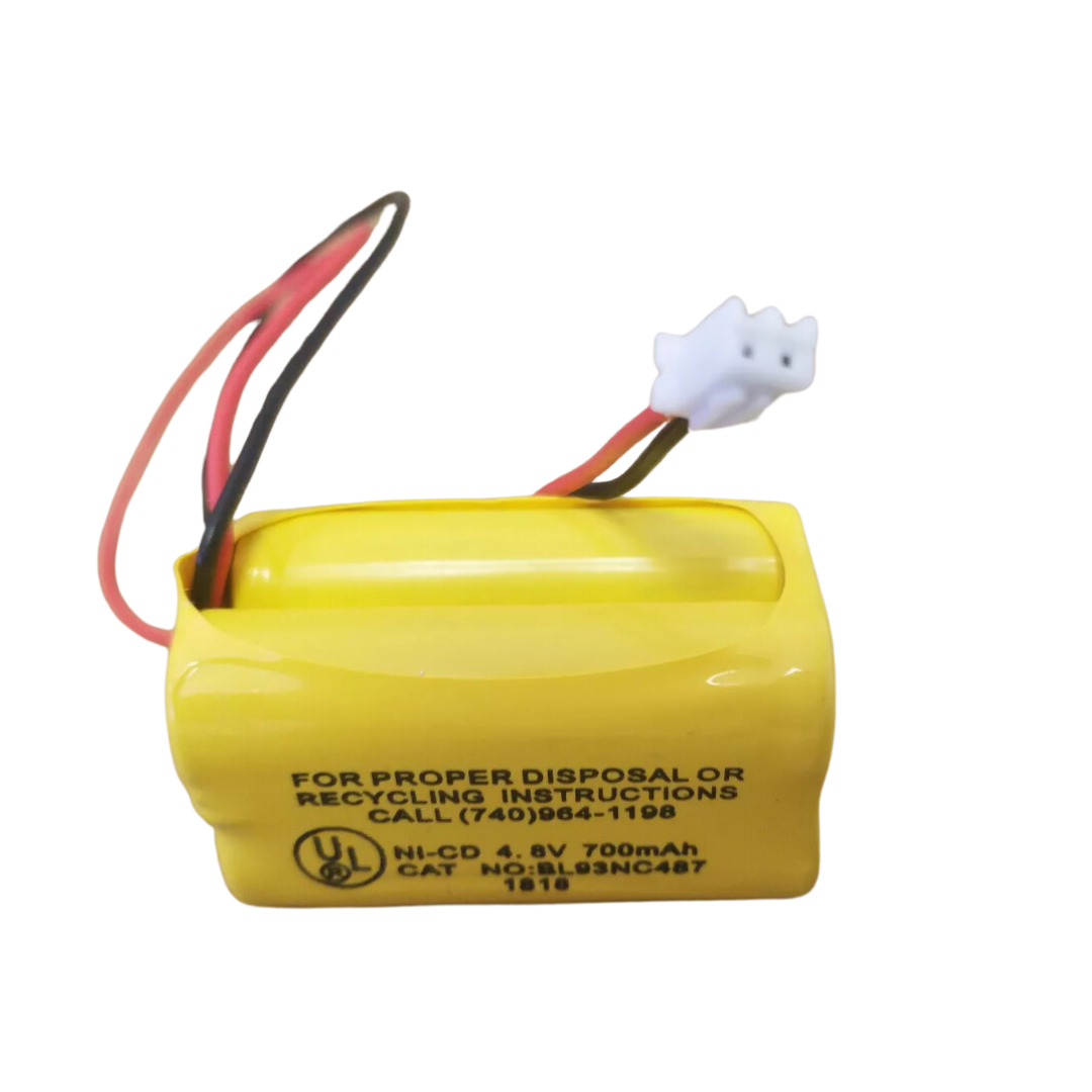 BL93NC487 Emergency Light Battery Pack - BST DAA700MAH 4.8V 4TD800AAH Replacement Battery for Exit Signs & Emergency Lighting (Ideal for Power Outages & Building Safety)