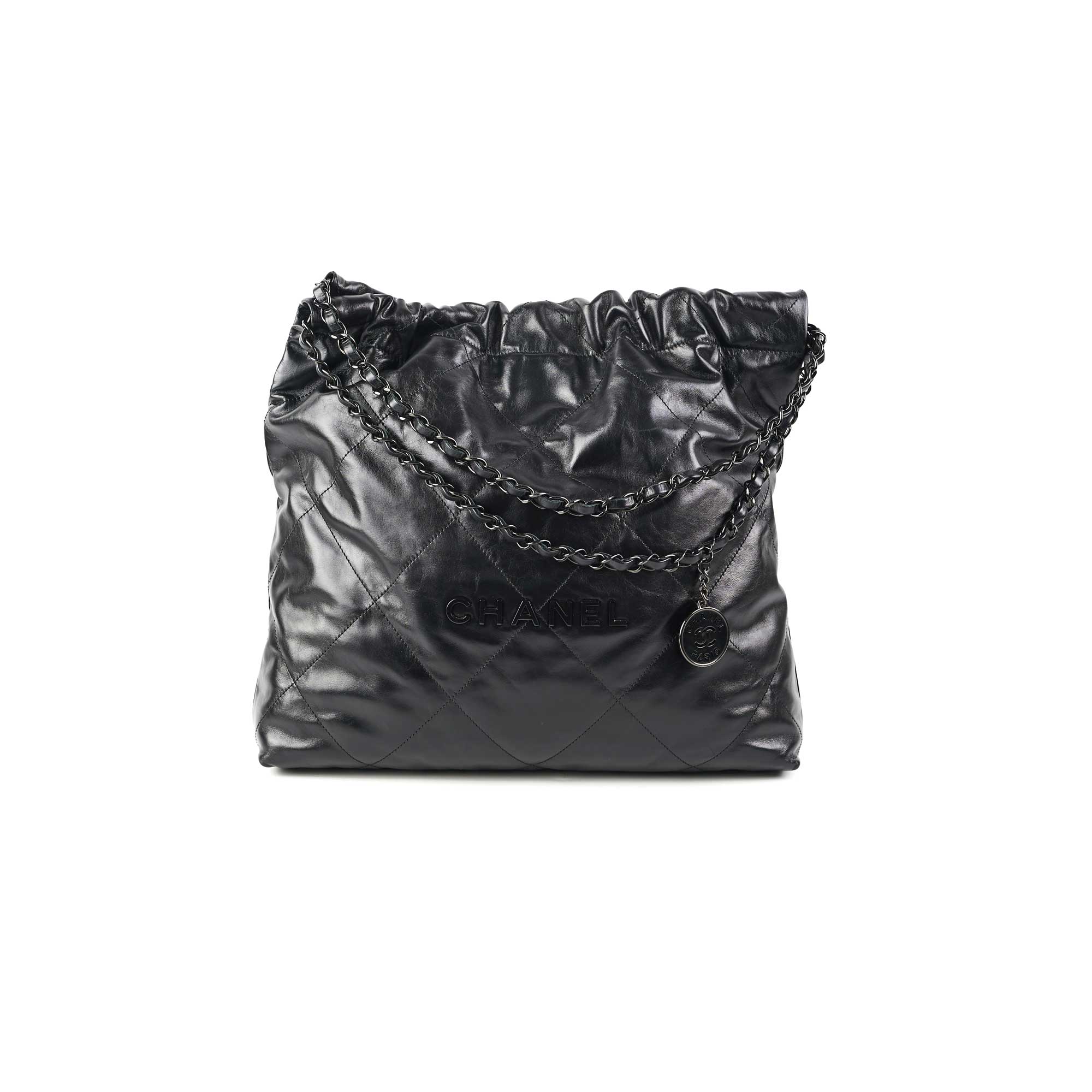 Chanel 22 Medium So Black Handbag - Luxury Leather Shoulder Bag for Women | Perfect for Work, Evening Events & Travel Accessories