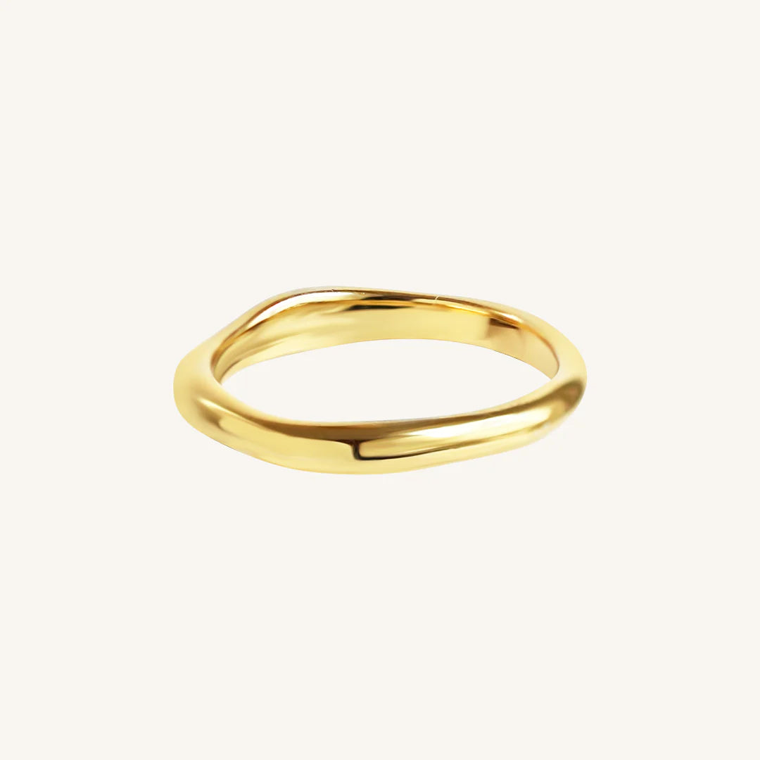 Elegant Ripple Stacking Rings Set for Women - Trendy Layered Gold & Silver Rings - Perfect for Stacking, Gift Giving & Everyday Wear