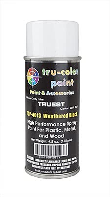 TCP4013 Weathered Black Spray Paint - High Coverage, Fast Drying for Metal, Wood, Plastic - Perfect for DIY Projects, Home Decor, and Automotive Touch-Ups