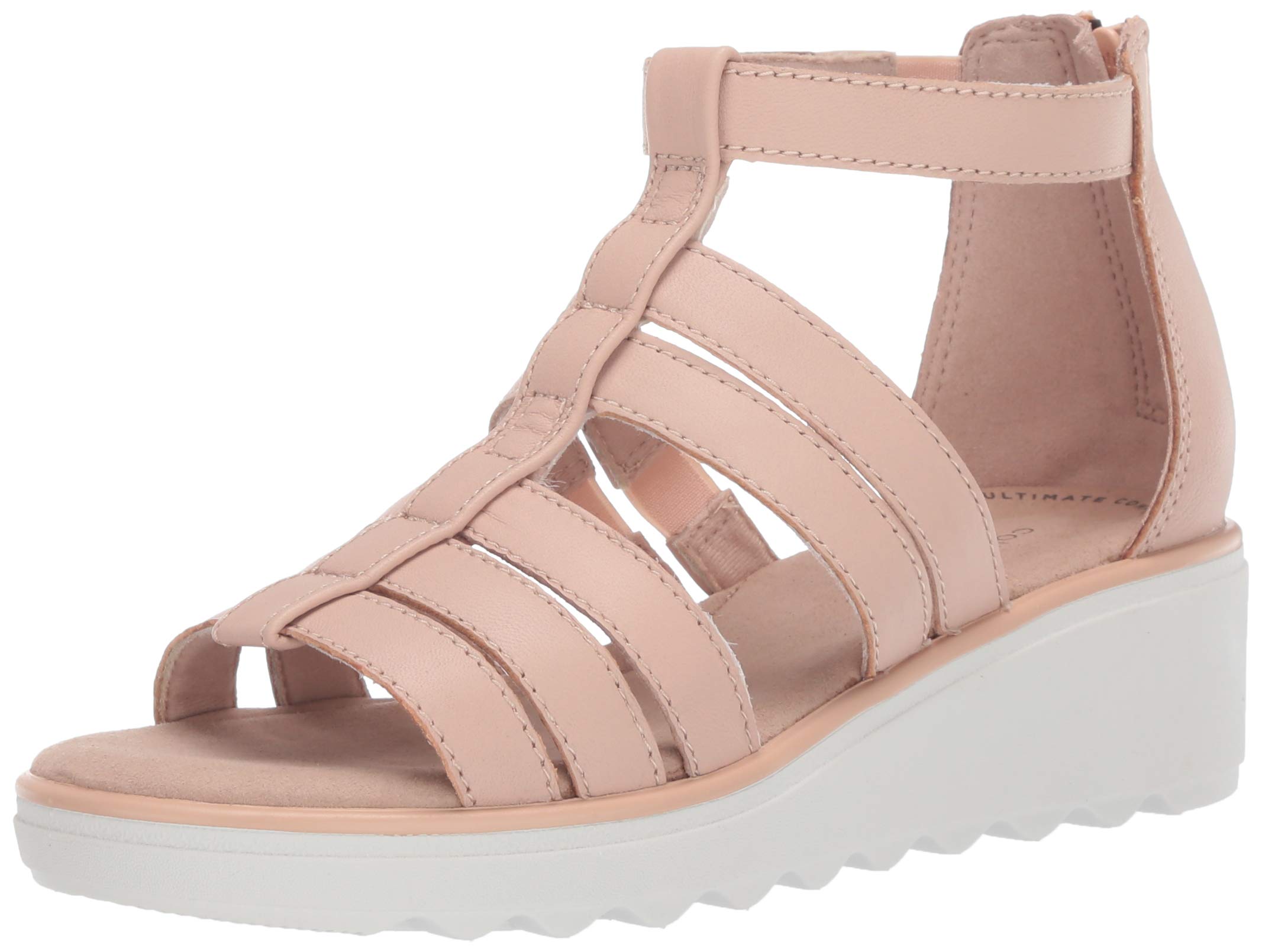 Clarks Women's Comfortable Ankle Strap Sandals - Breathable Summer Casual Shoes for Walking, Beach & Outdoor Activities