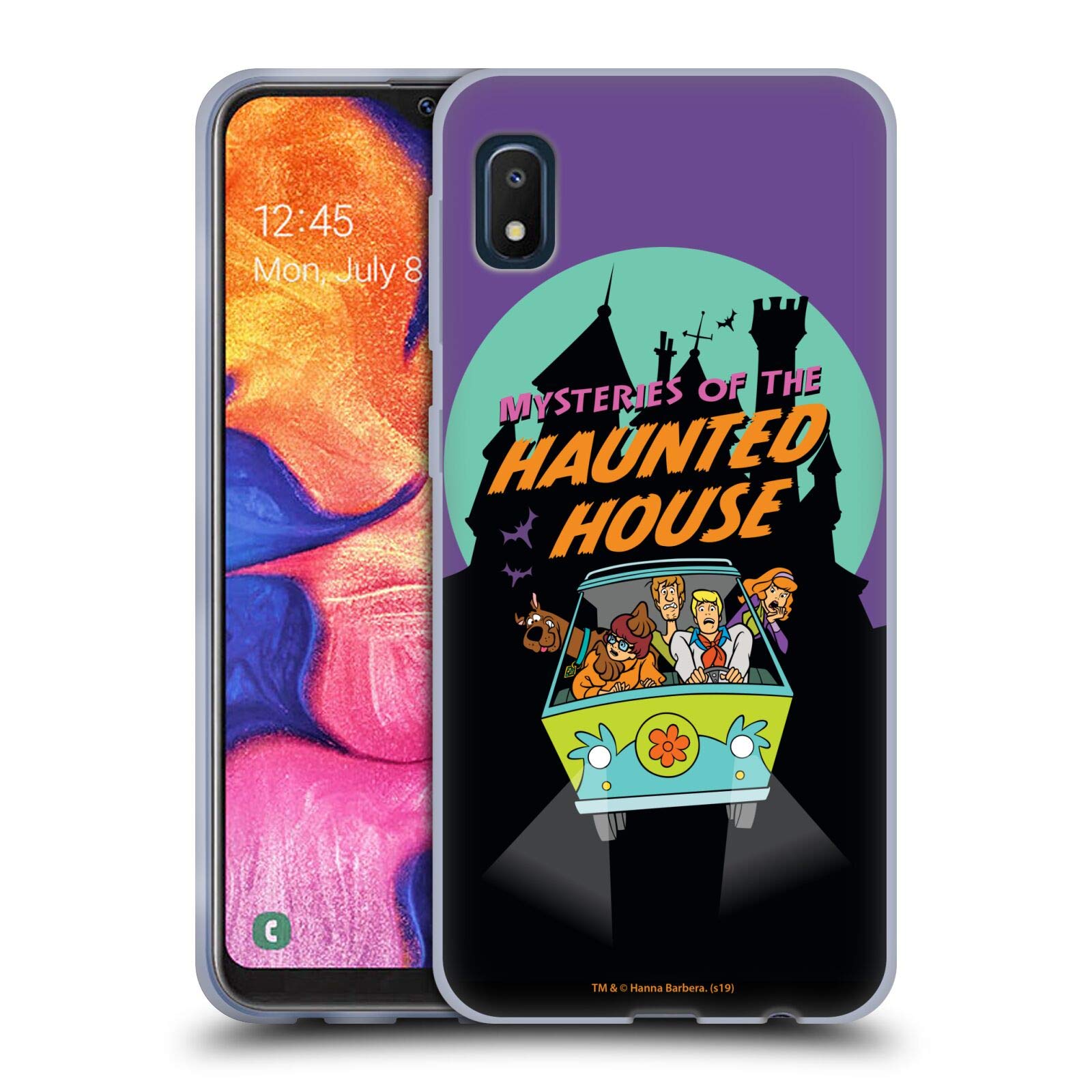 Officially Licensed Scooby-Doo Haunted House Seasons Soft Gel Case for Samsung Galaxy A10e (2019) - Durable Protective Phone Cover for Halloween, Cosplay & Cartoon Fans