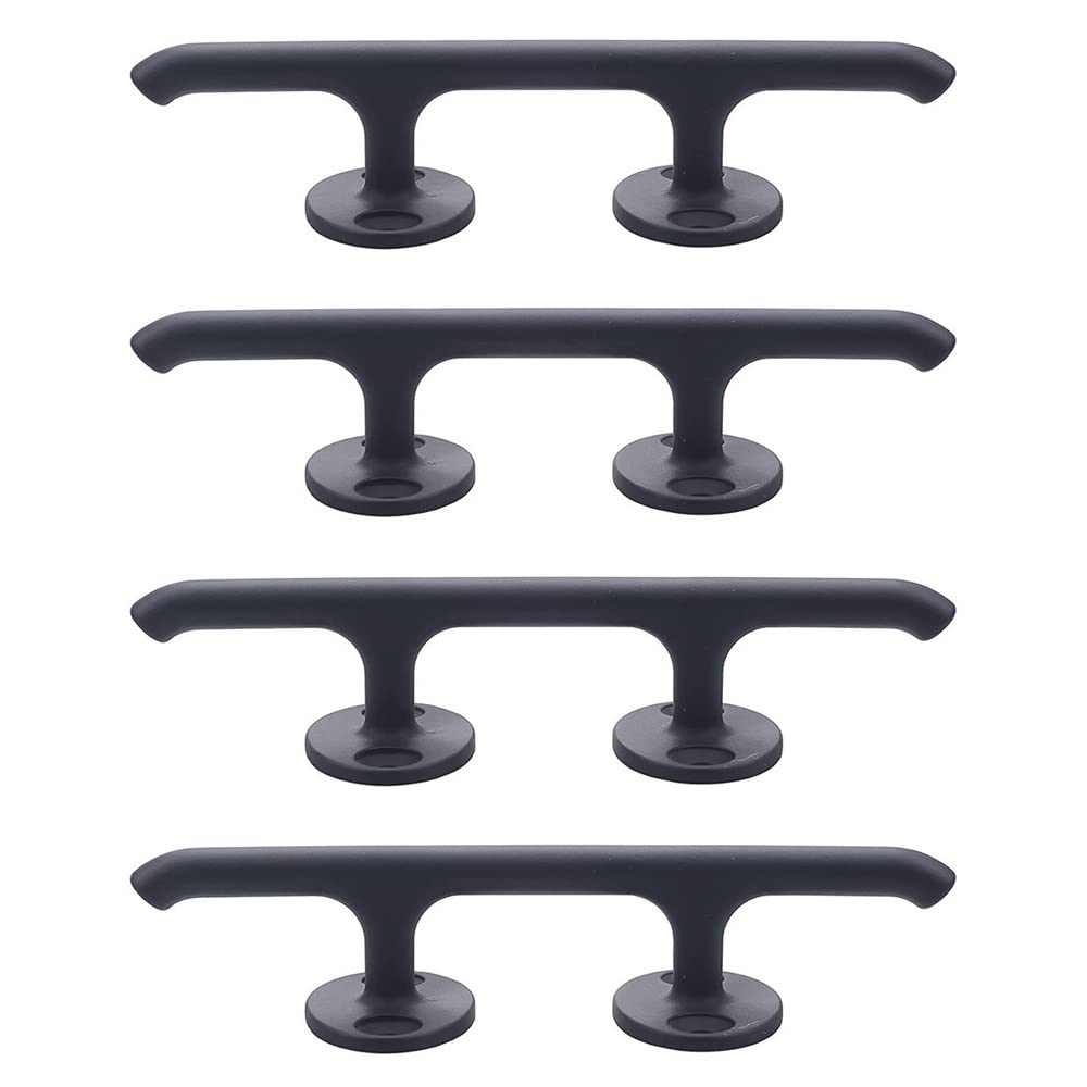 Stainless Steel Boat Cleats 4 Inch - Marine Dock Cleats for Kayaks & Decks - Nautical Décor