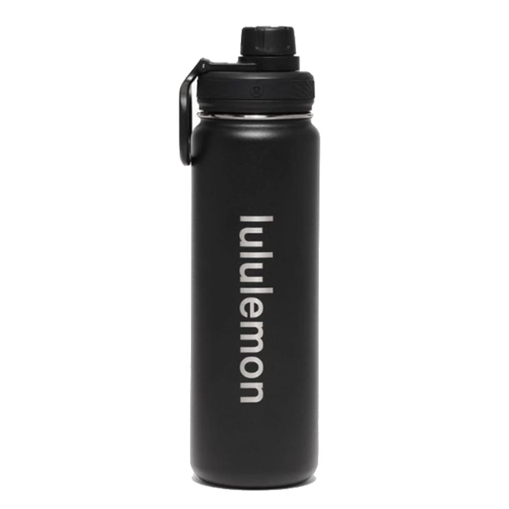 24oz/710ml Double Insulated Sports Water Bottle - Leakproof Wide Mouth, No Sweat Design with Handle - Perfect for Gym, Hiking & Outdoor Activities