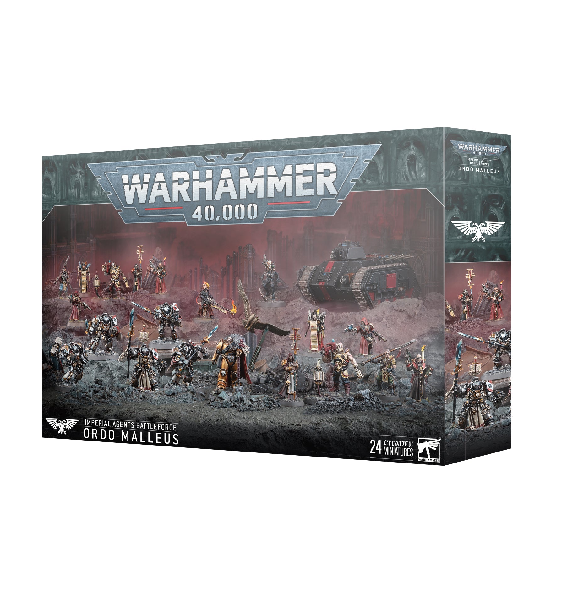 Warhammer 40K Imperial Agents Battleforce Ordo Malleus Inquisitor Army Set - Tabletop Wargaming Miniatures for Warhammer 40,000 Games