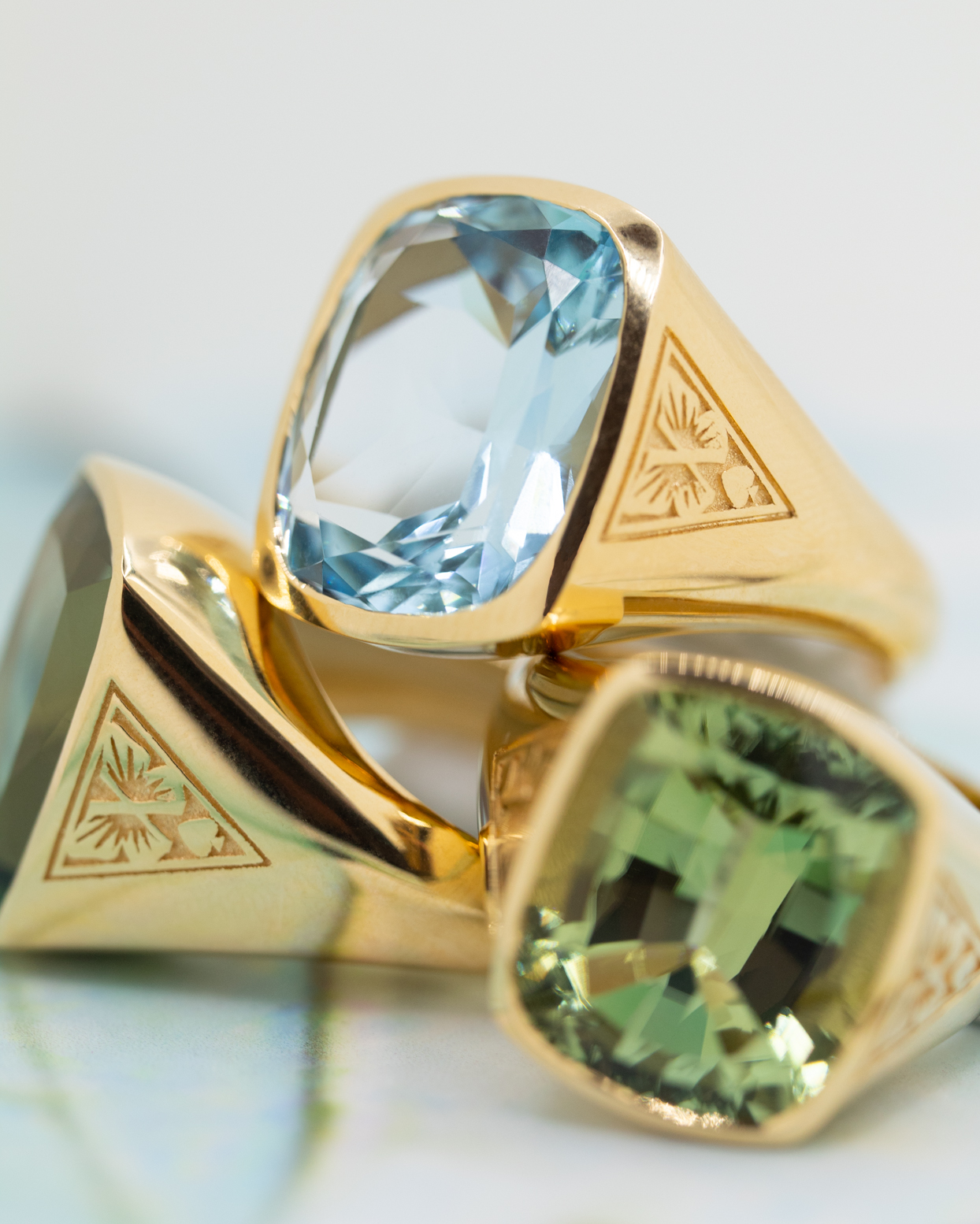 9.9ct Aquamarine Reverie Ring - Unique Handcrafted Gemstone Jewelry for Women - Perfect for Weddings, Anniversaries & Special Occasions