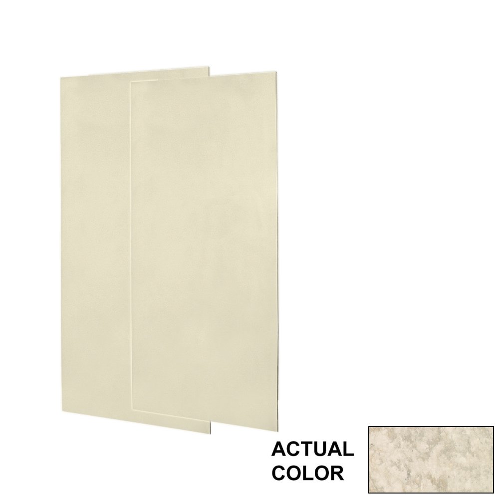 Swan SS0367202.129 0.25-in x 36-in x 72-in Solid Surface Glue-Up Shower Wall Panel, Mountain Haze, 2-Pack for Bathroom Renovation and Modern Shower Enclosures
