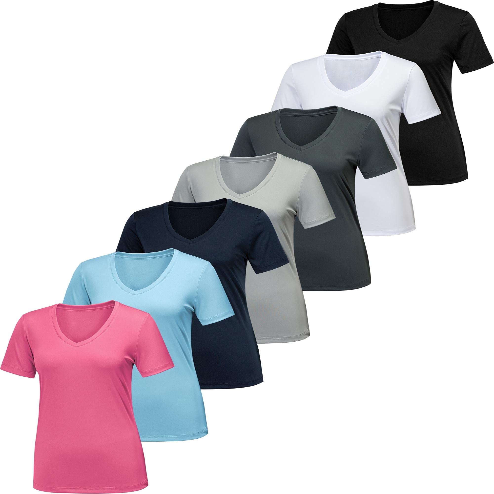 BALENNZ Women's Workout Shirts - Moisture Wicking Quick Dry Athletic Performance T-Shirts for Gym, Running & Yoga | Fitness & Activewear for Women