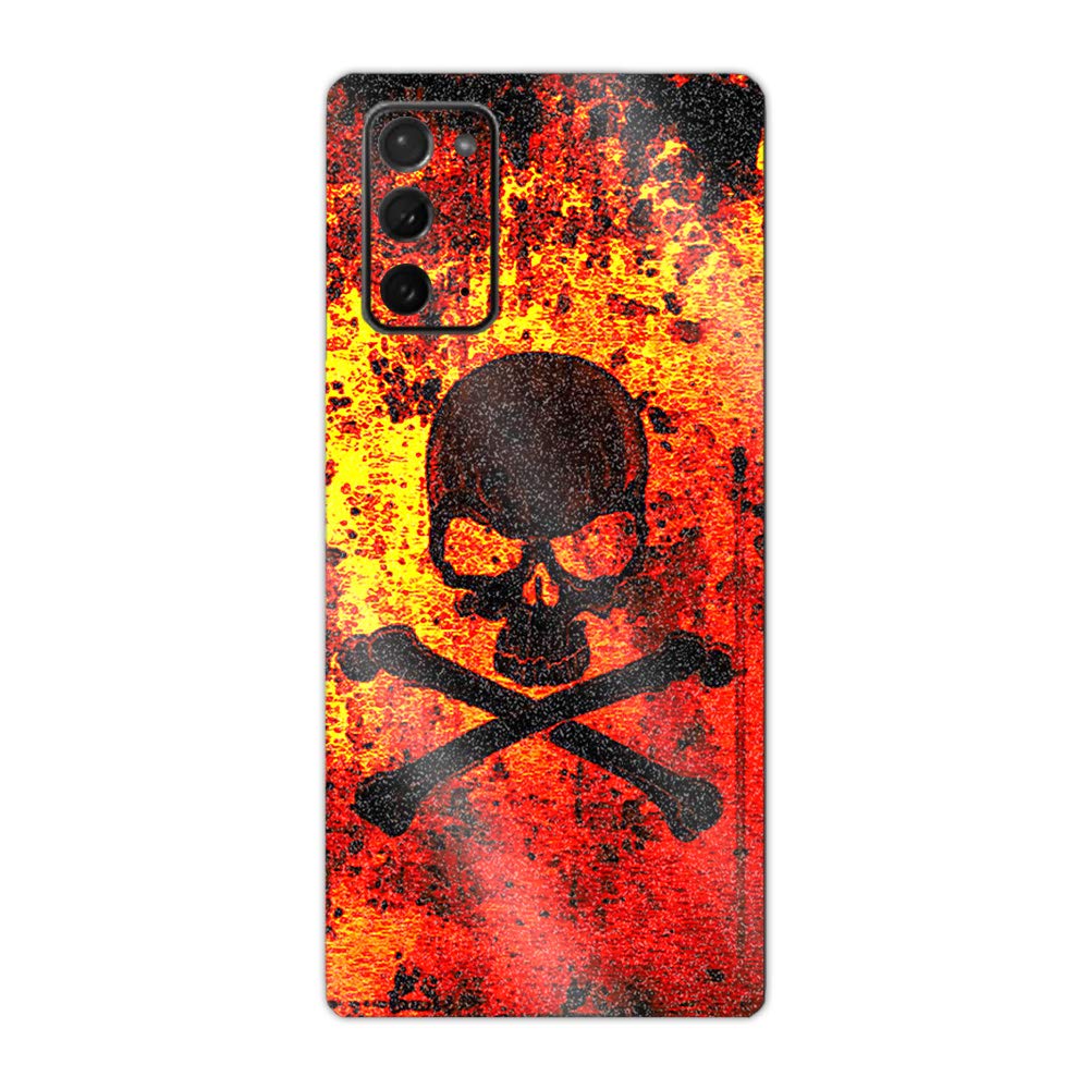 MightySkins Glossy Glitter Skin Cover for Samsung Galaxy Note 20 5G - Bio Skull Design | Protective & Durable High-Gloss Finish | Easy to Apply & Remove | Made in USA | Perfect for Daily Use, Parties & Personalization