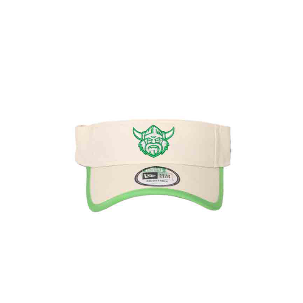 Canberra Raiders 2024 Cream Visor Hat - Official NRL Rugby League Fan Gear for Men & Women - Perfect for Game Day, Tailgating & Sports Events