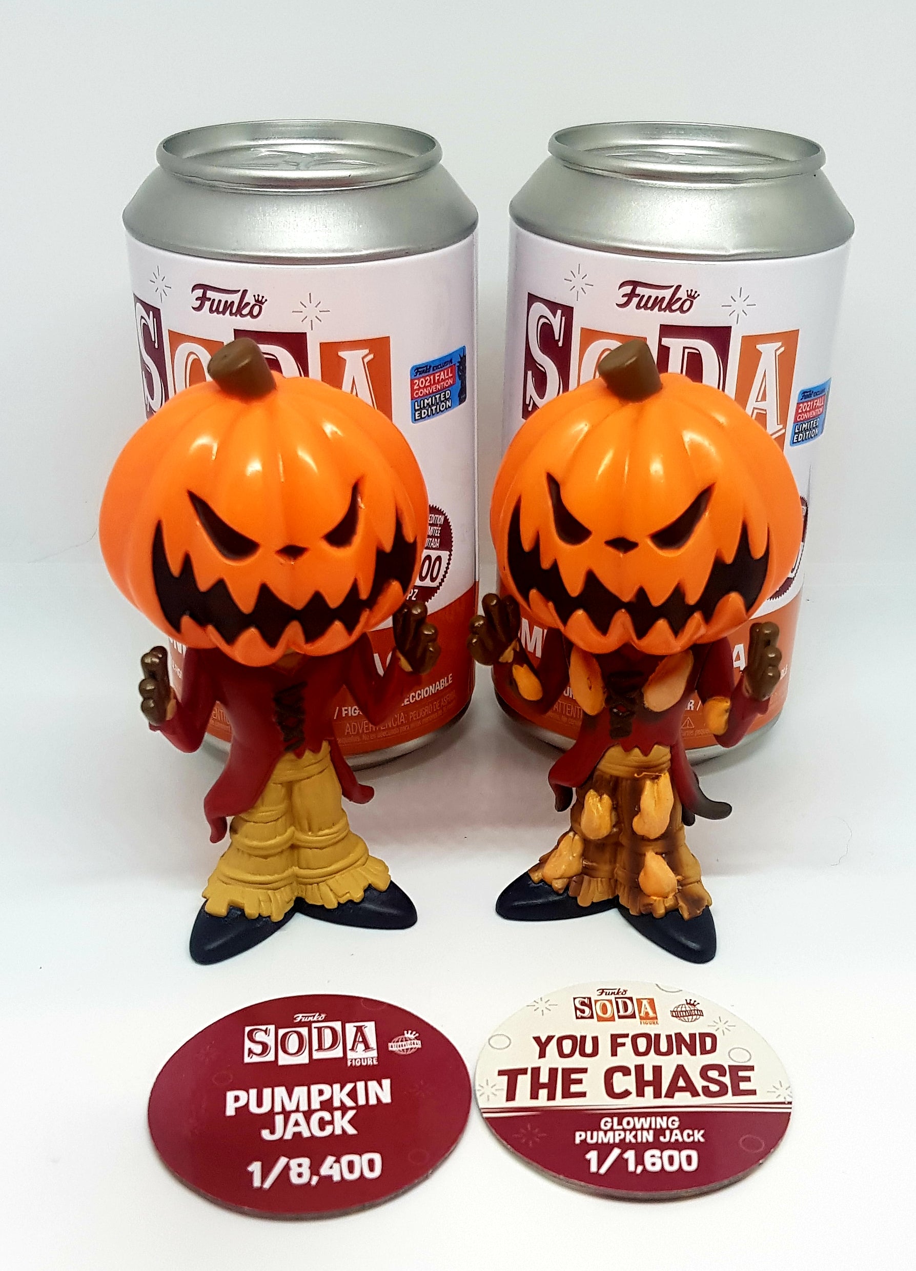 Disney The Nightmare Before Christmas Pumpkin King Jack Soda Vinyl Figure - Chase & Common Variants - Perfect for Halloween Decor, Disney Collectibles, and Movie Memorabilia