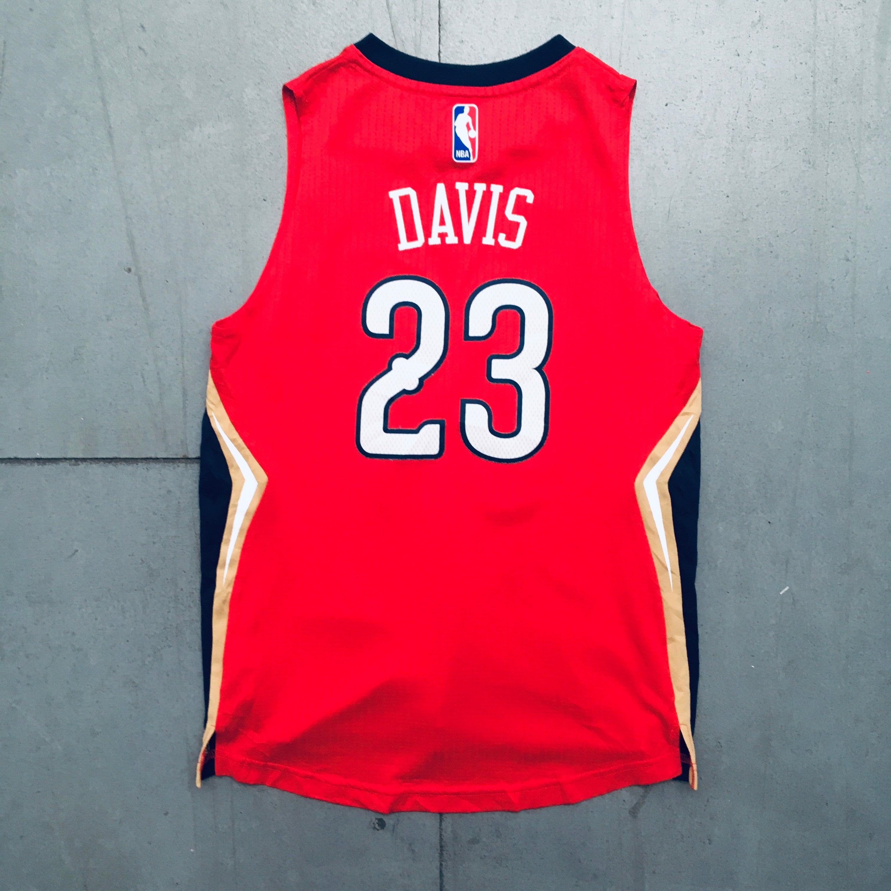 Authentic Anthony Davis 2013/14 New Orleans Pelicans Red Stitched Adidas Jersey - XS Size for Basketball Games, Fan Collections & Sports Memorabilia