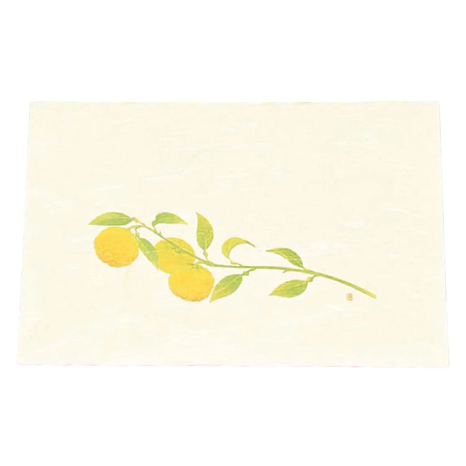 Premium Artec Washi Paper Cream Placemats - Set of 100 Eco-Friendly Japanese Yuzu Scented Table Mats for Dining, Parties & Home Decor