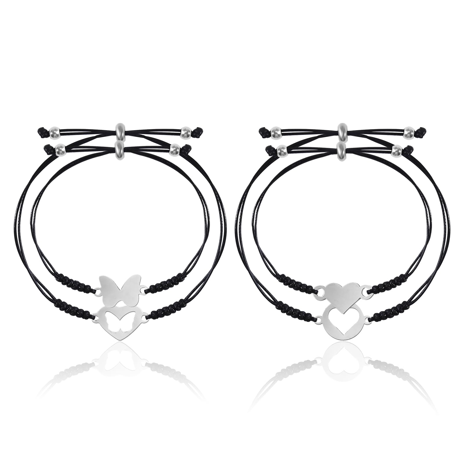 Stylish Matching Mother Daughter Bracelet Set - Perfect Christmas Gift for Mom & Daughter - Stocking Stuffer Ideas for Women - Jewelry for Special Occasions & Family Bonding Moments