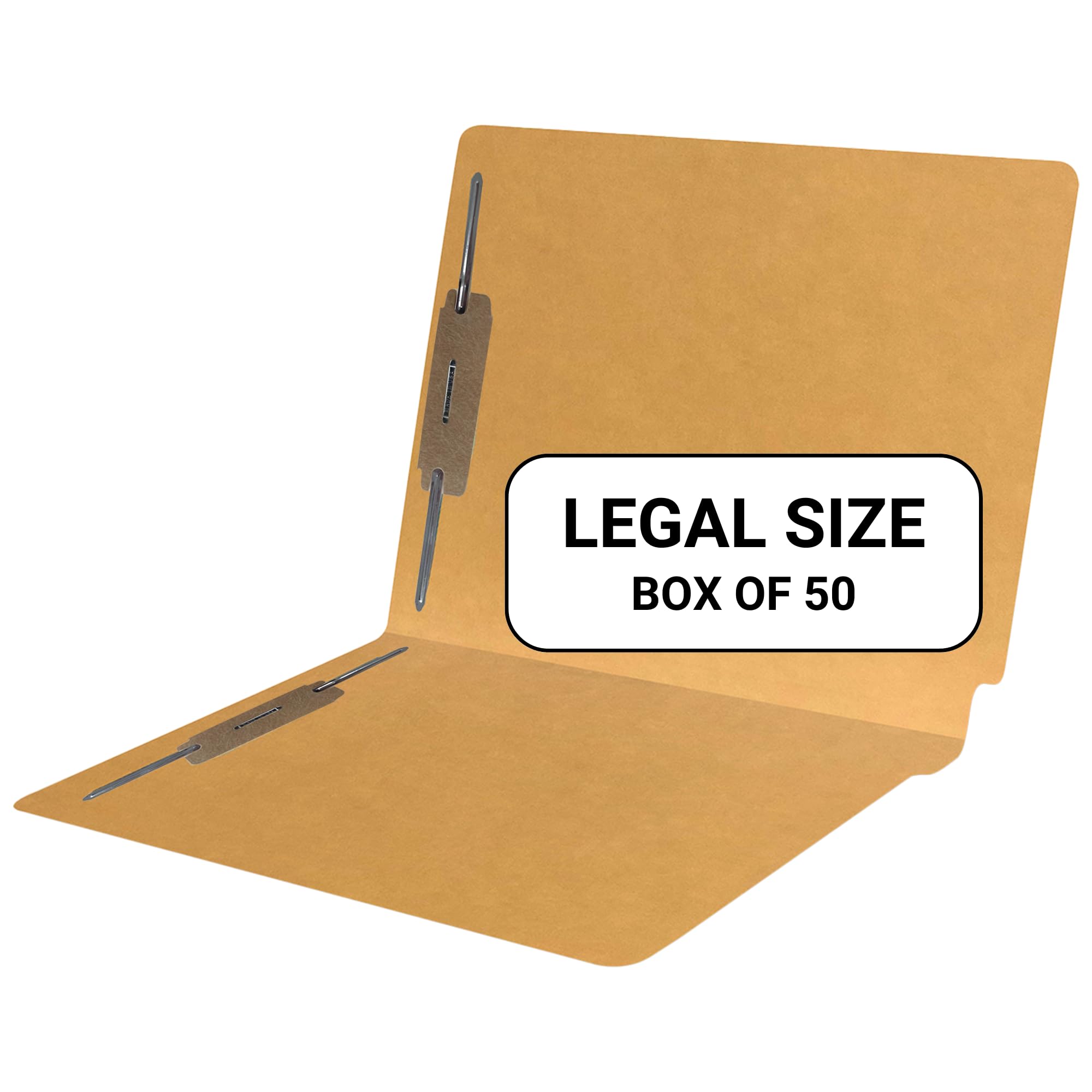 Goldenrod Legal Size File Folders - 14 pt Stock, Reinforced End Tab with 2