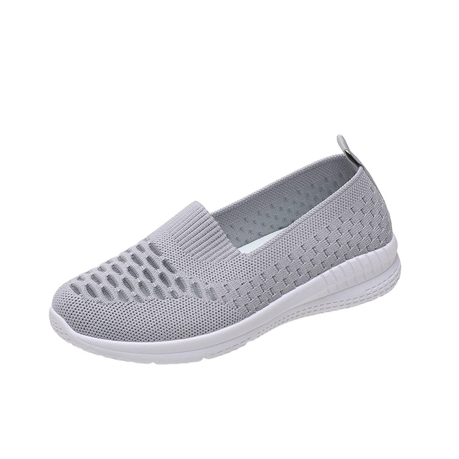 USYFAKGH Women's Breathable Mesh Sneakers - Lightweight Non-Slip Casual Shoes for Women | Summer Hollow Design Plus Size Walking Shoes | Perfect for Gym, Running & Daily Wear